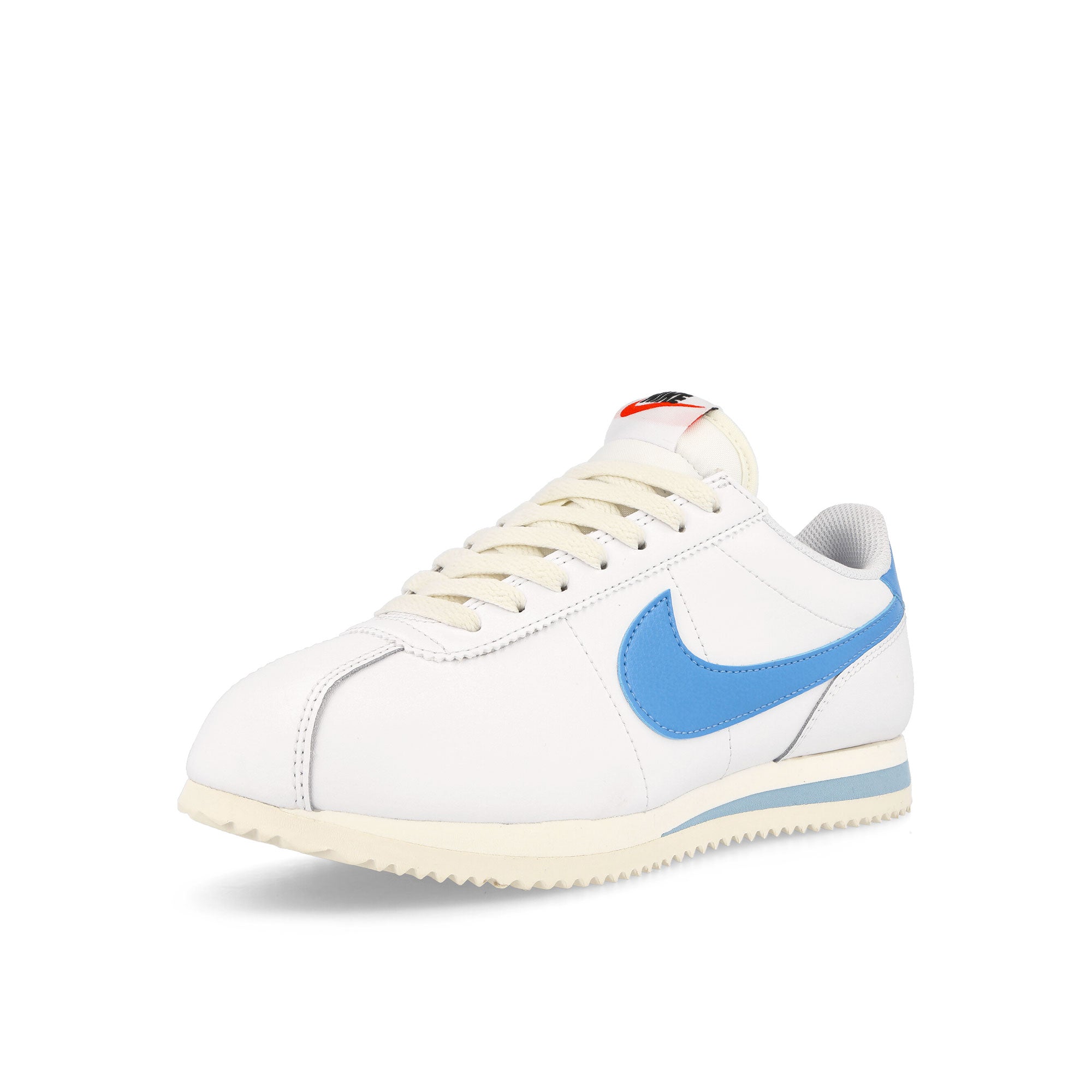 Nike W Cortez White-University Blue - Sail - Team Orange Low Top Sneakers Close Up | Overkill