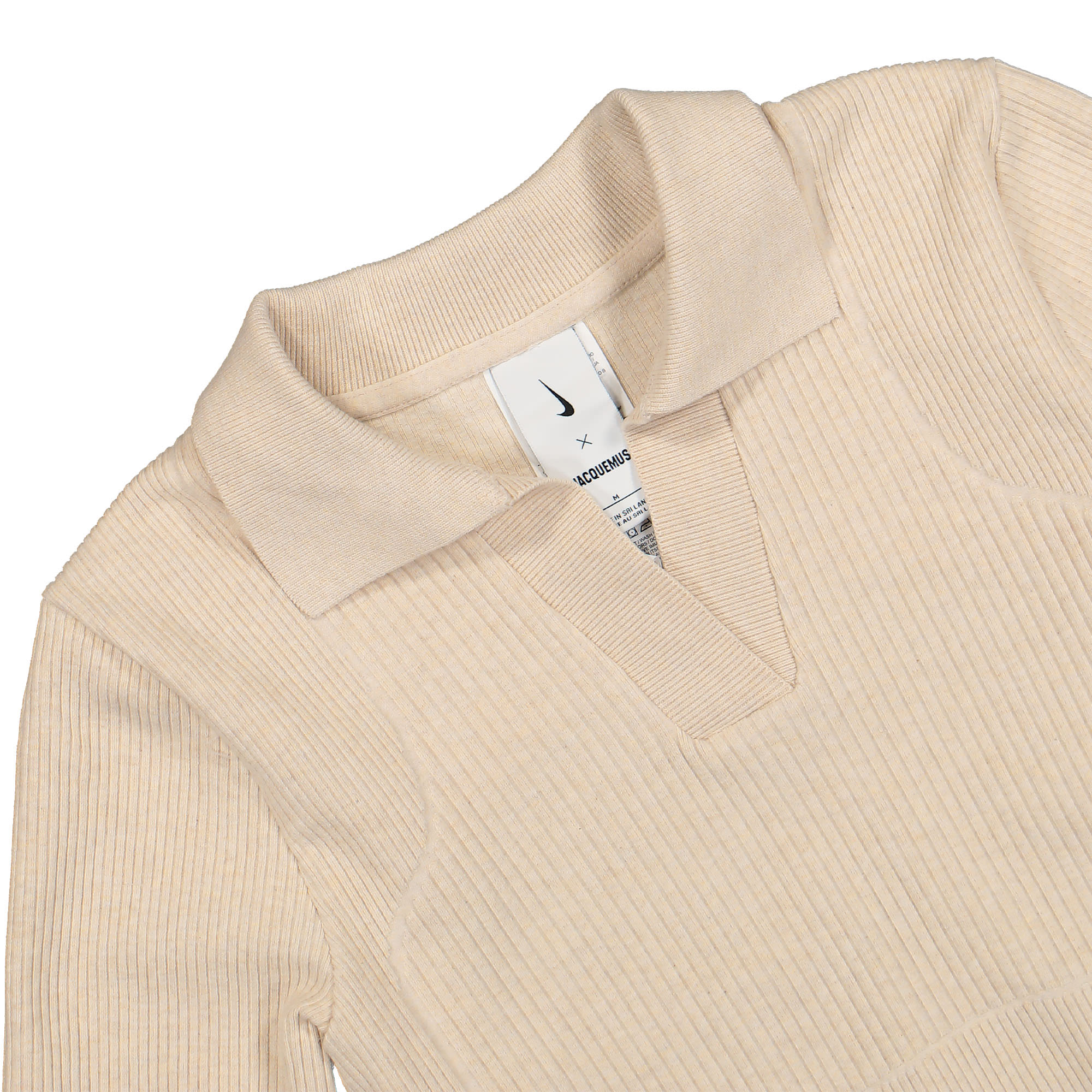Nike Jacquemus x Nike Wmns NRG EU Polo Pearl White Longsleeves Close-up | Overkill