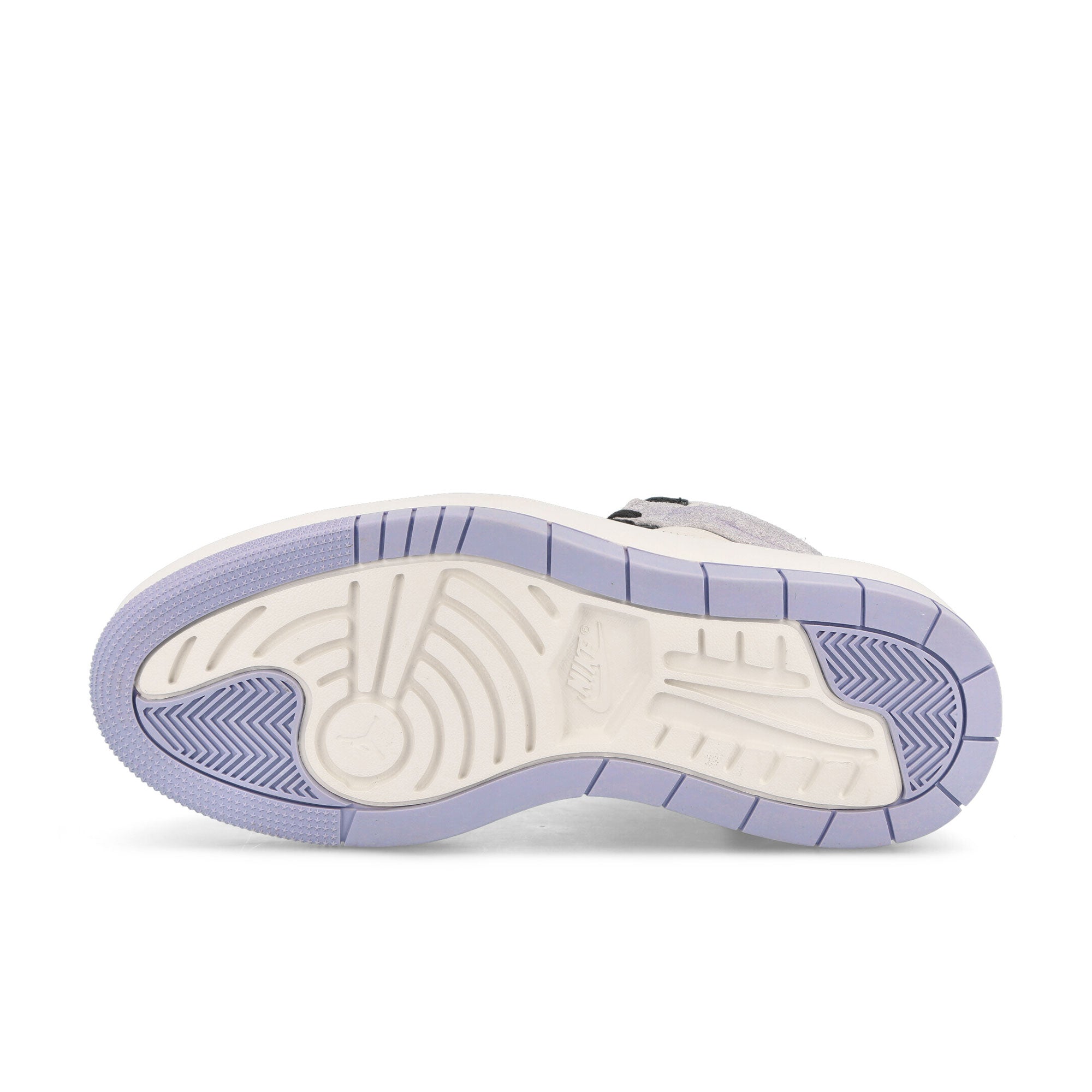 Jordan Wmns Air Jordan 1 Elevate High Titanium / Dark Smoke Grey - Sail Sneakers Detail View 1 | Overkill