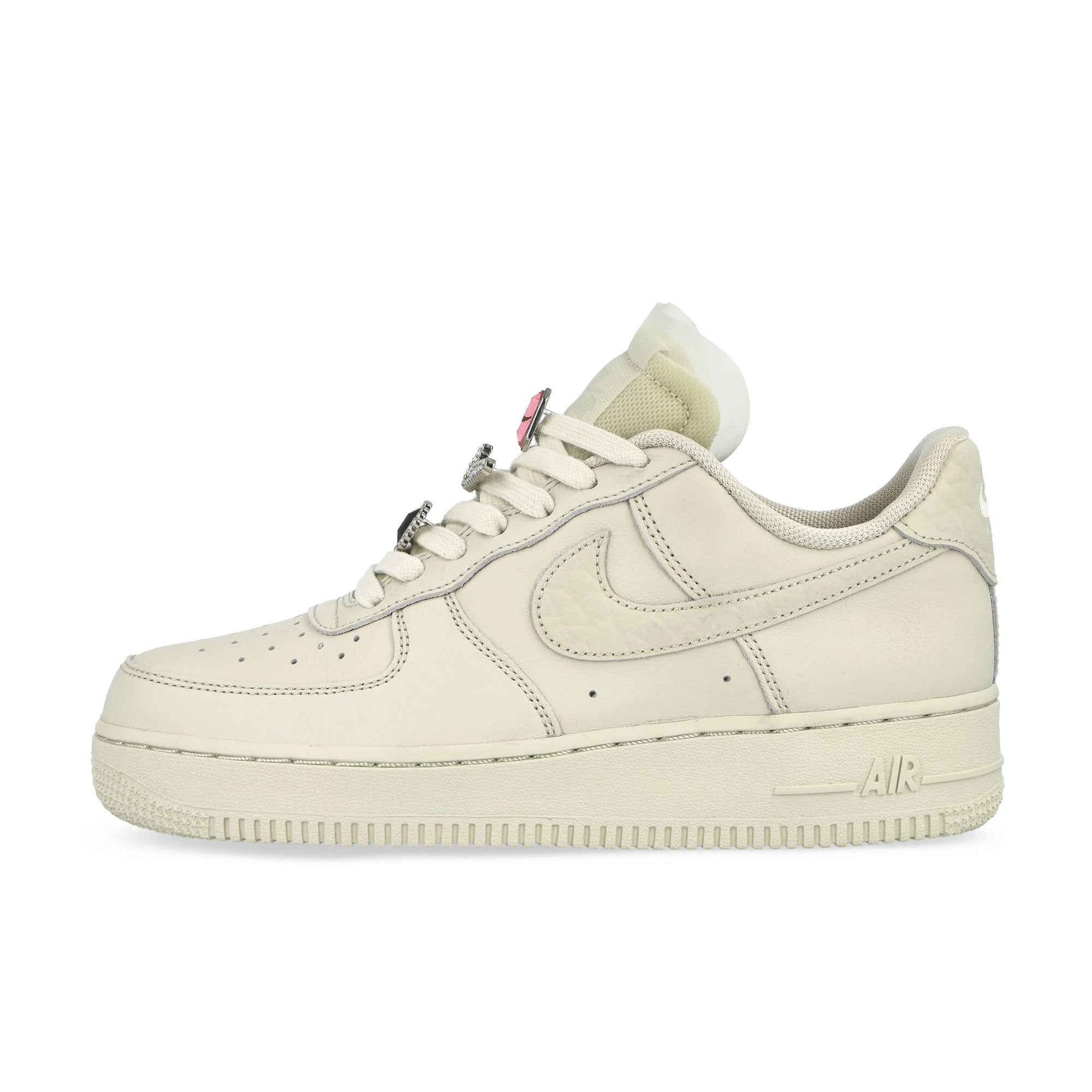 Nike Wmns Air Force 1 Lo Premium Light Bone / Light Bone - Kelly Green - Pink Foam Low Top Sneakers DN5463 001 | Overkill