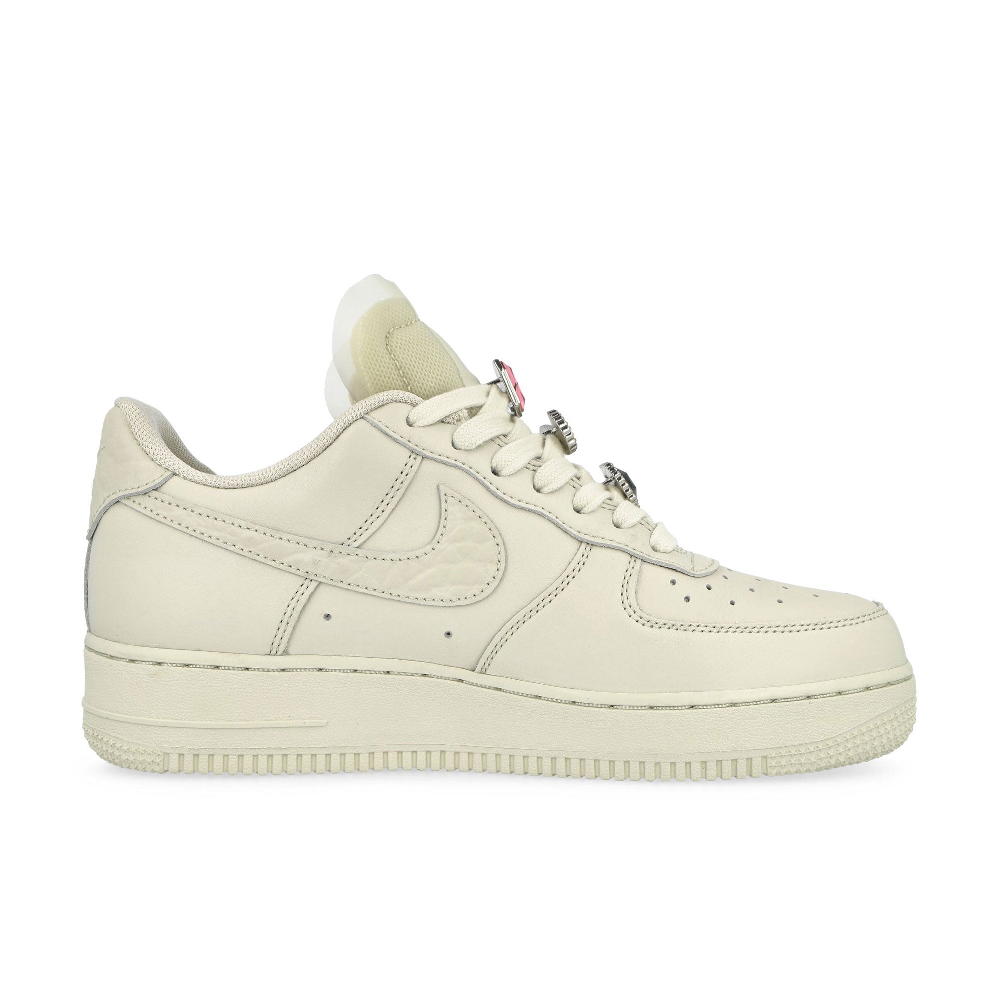 Nike Wmns Air Force 1 Lo Premium Light Bone / Light Bone - Kelly Green - Pink Foam Low Top Sneakers Silhouette | Overkill