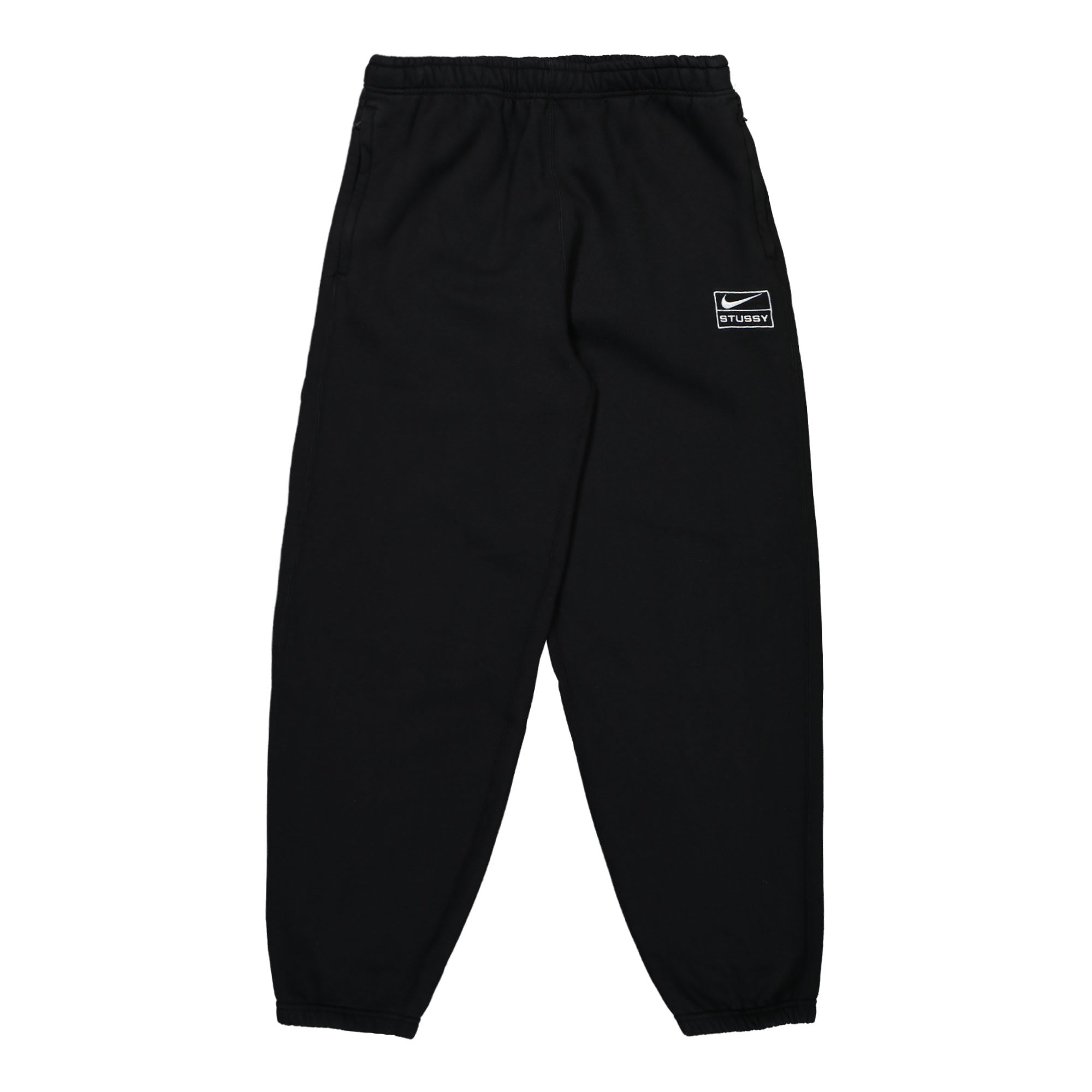 Nike Stussy x Nike Washed Fleece Sweat Pant Black / Sail Sweat & Track Pants DO5296 010 | Overkill