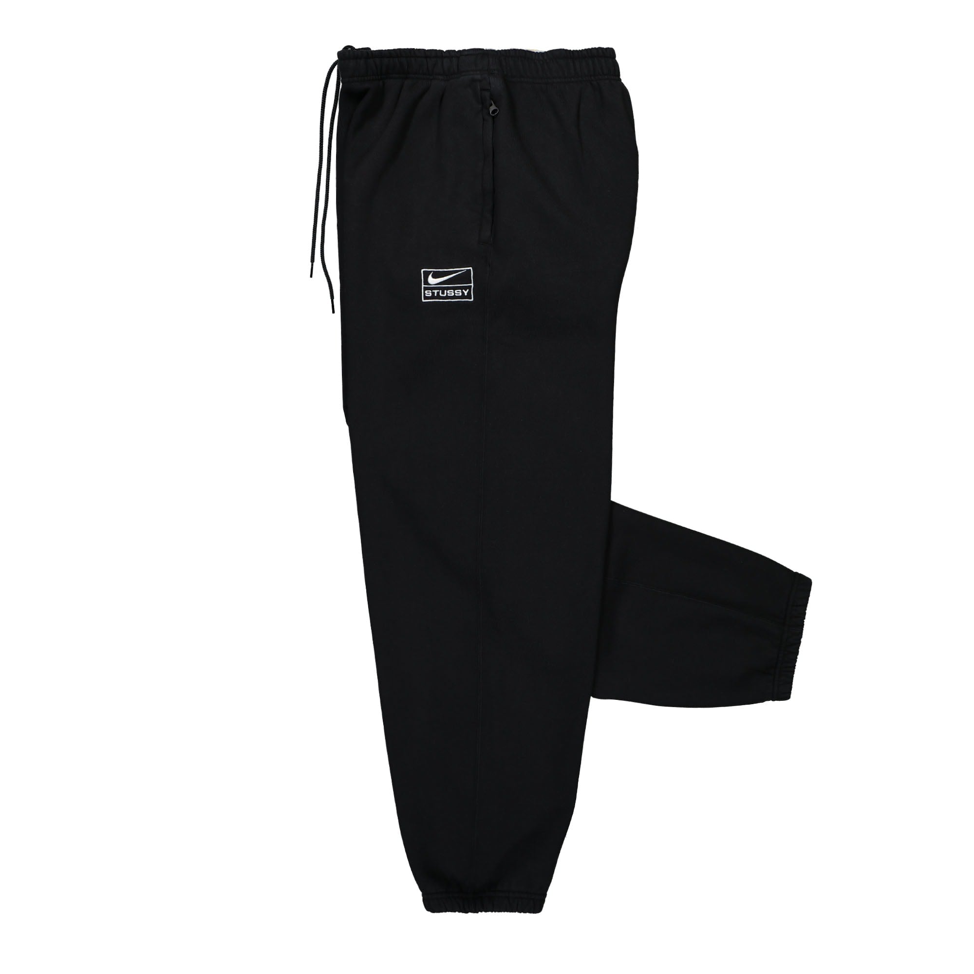 Nike Stussy x Nike Washed Fleece Sweat Pant Black / Sail Sweat & Track Pants Close-up | Overkill