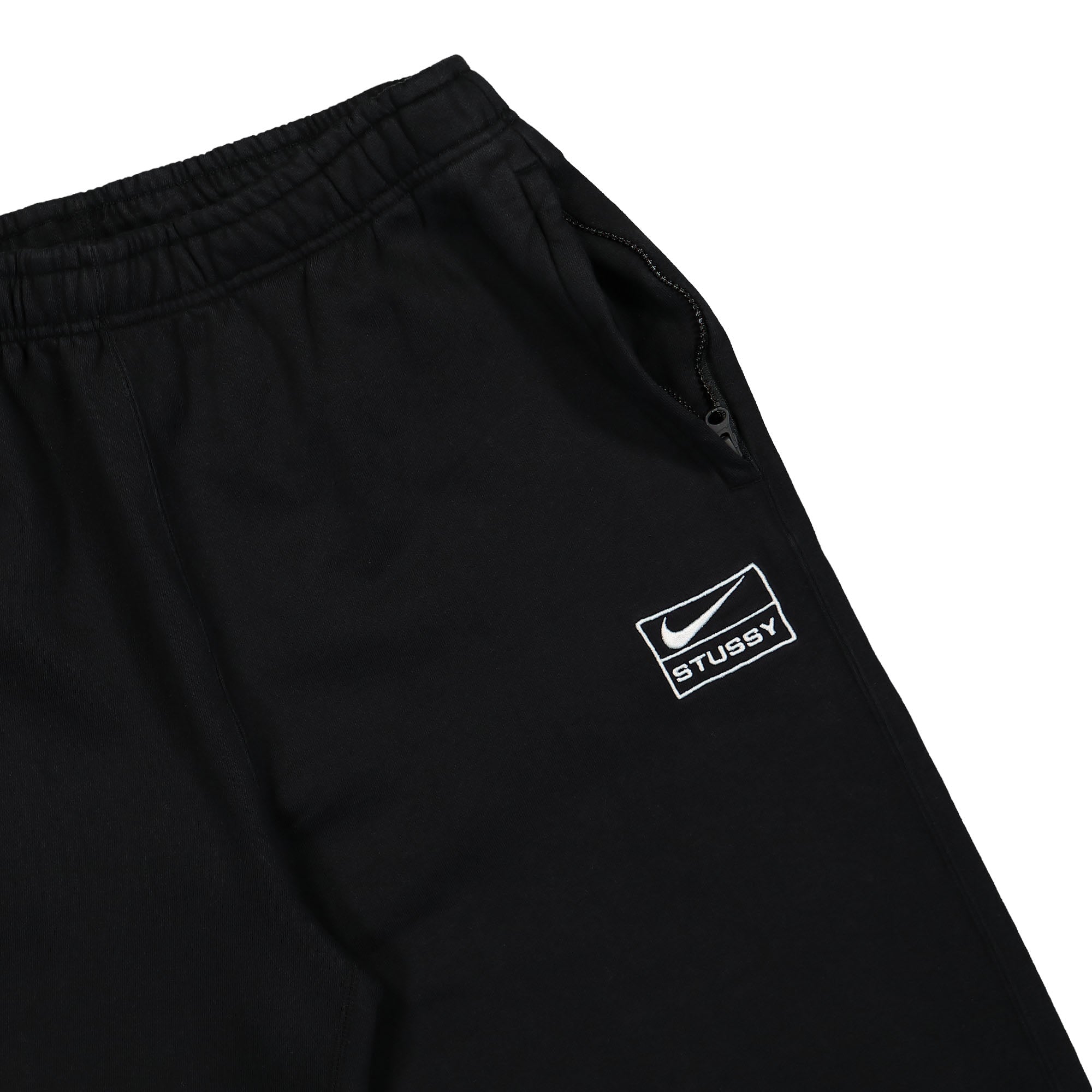 Nike Stussy x Nike Washed Fleece Sweat Pant Black / Sail Sweat & Track Pants Detail view 2 | Overkill