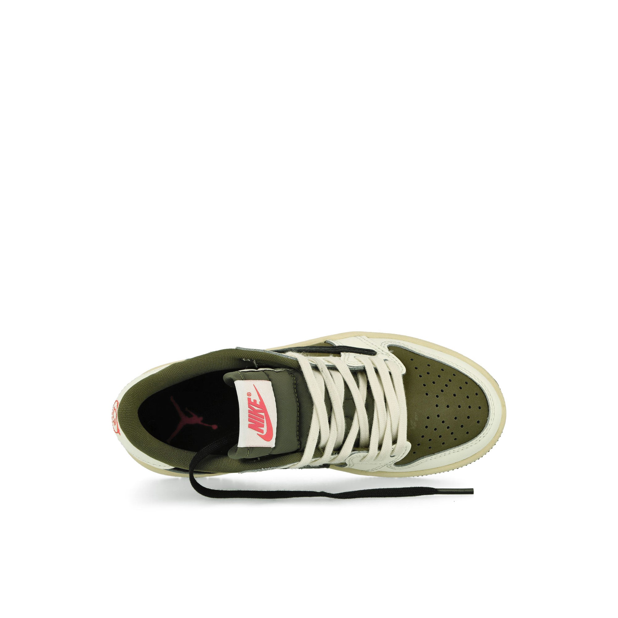 Jordan 1 Low OG SP PS Medium Olive / Black - Sail - Muslin Low Top Sneakers Detailfoto | Overkill