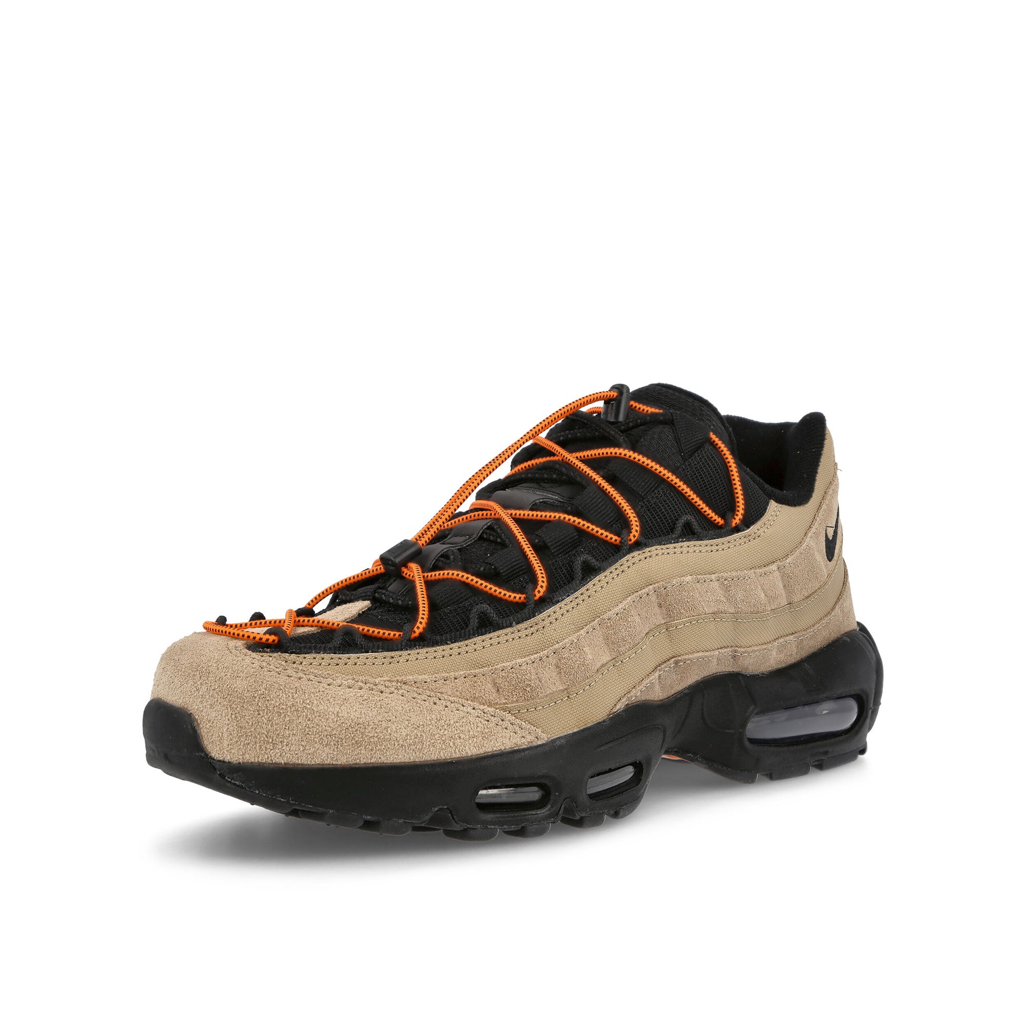 Nike air max 95 Khaki-Black - Total Orange Low Top Sneakers Close Up | Overkill