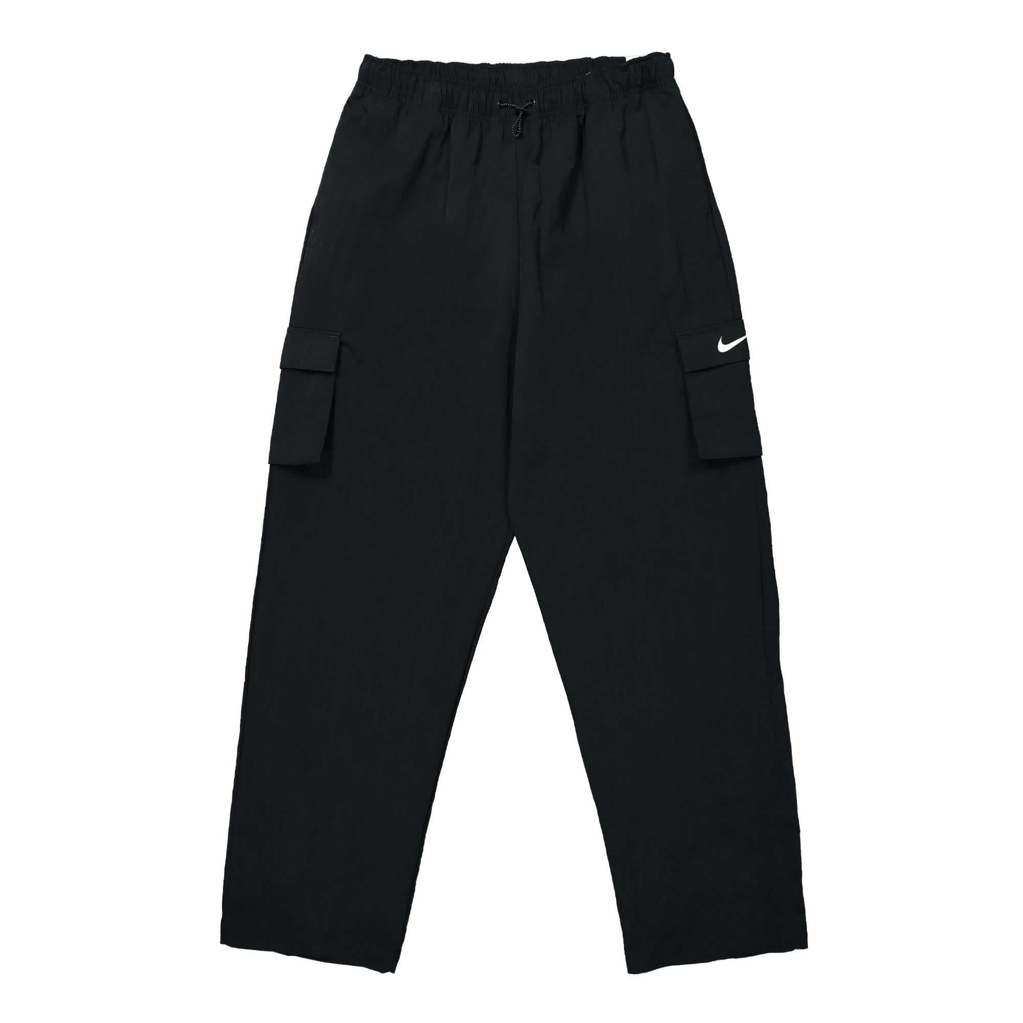 Nike W NSW Essential Woven HR Cargo Pant Black / White Cargo Pants DO7209 010 | Overkill