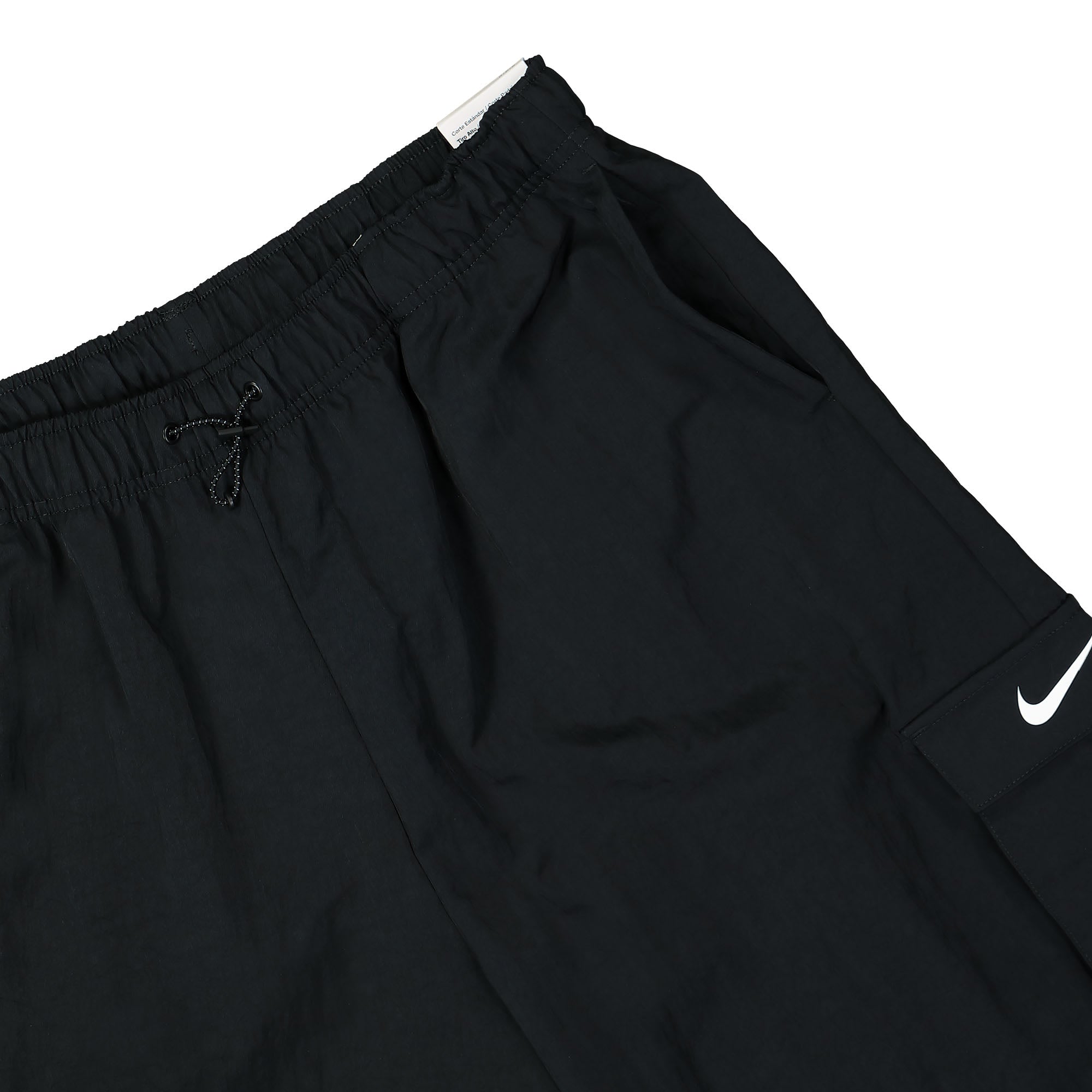 Nike W NSW Essential Woven HR Cargo Pant Black / White Cargo Pants Detailfoto | Overkill