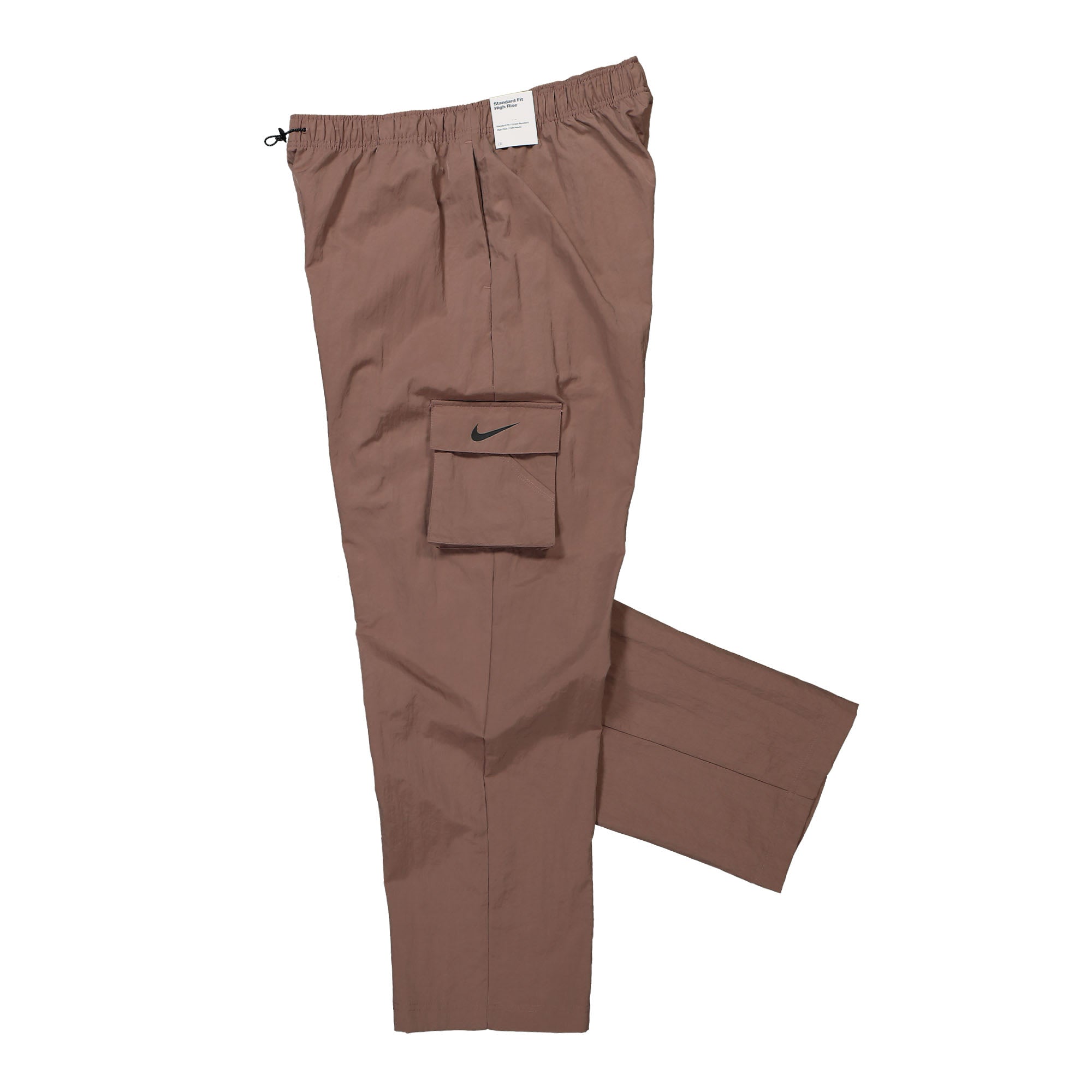 Nike W NSW Essential Woven HR Cargo Pant Smokey Mauve / Black Cargo Pants Close-up | Overkill
