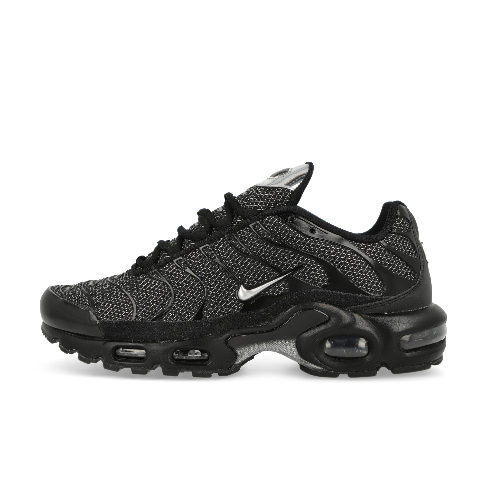 Nike Wmns Air Max Plus Black / Metallic Silver - Turquoise Blue Low Top Sneakers DQ0850 001 | Overkill