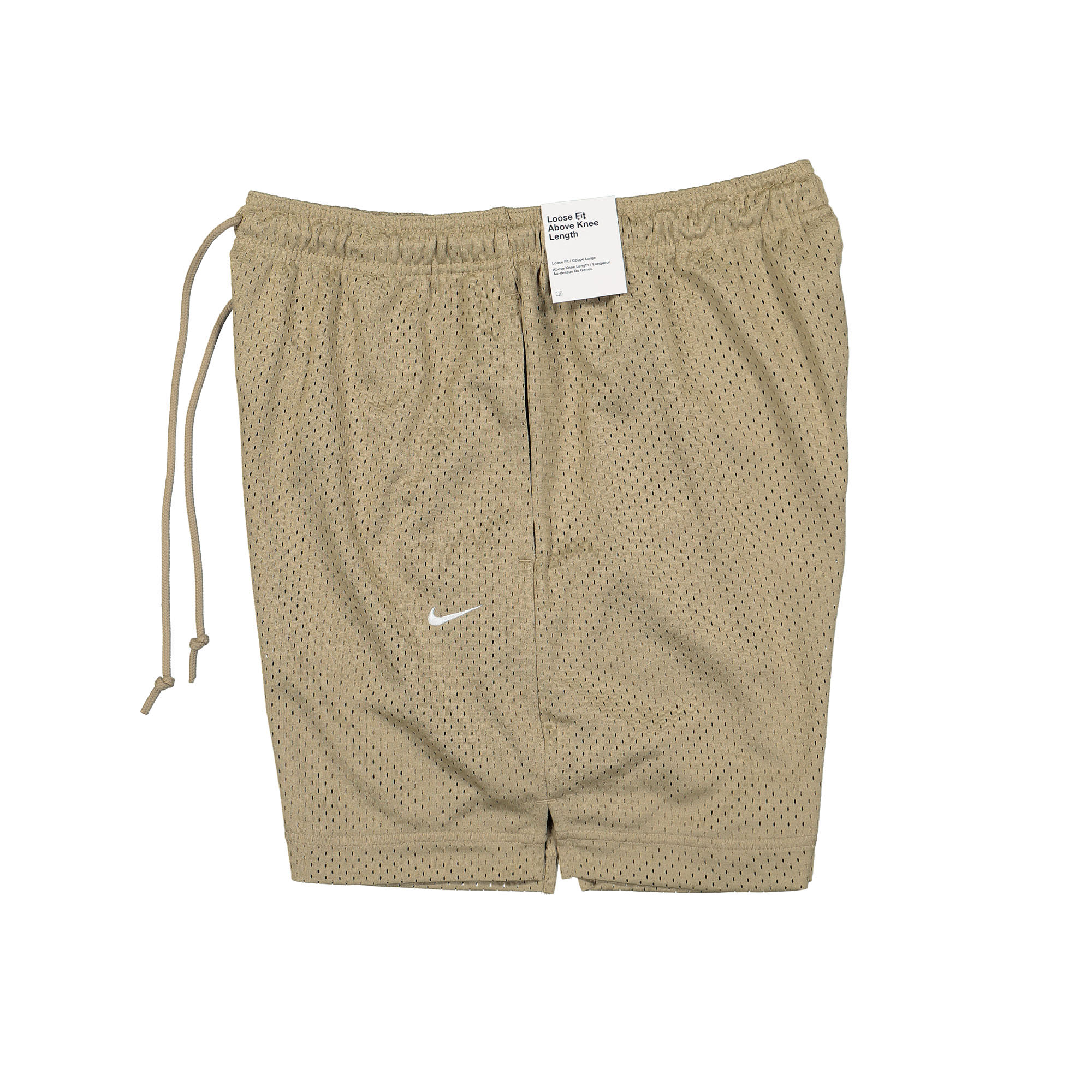 Nike Authentics Mesh Shorts Khaki / White Shorts Close-up | Overkill