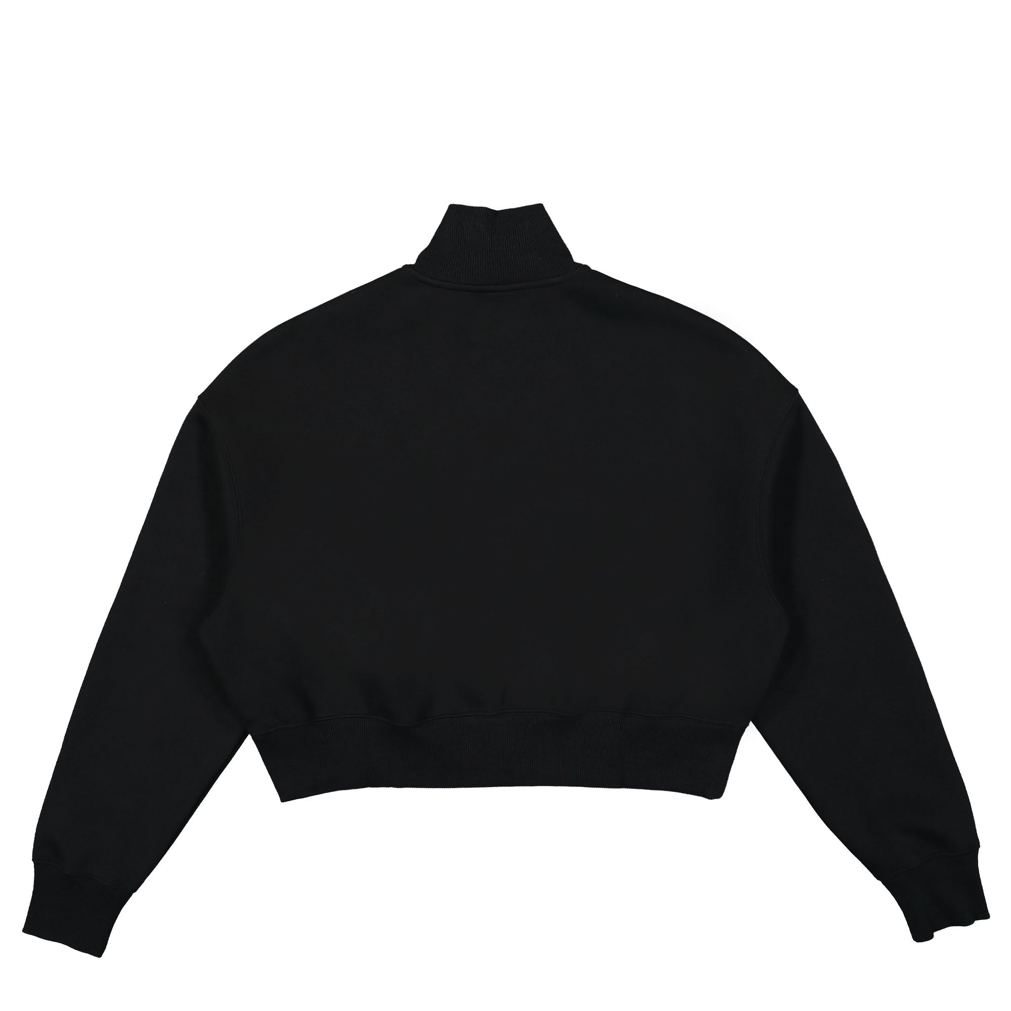 Nike W Phoenix Fleece Oversized 1/2-Zip Crop Sweatshirt Black / Sail Sweatshirts Material | Overkill