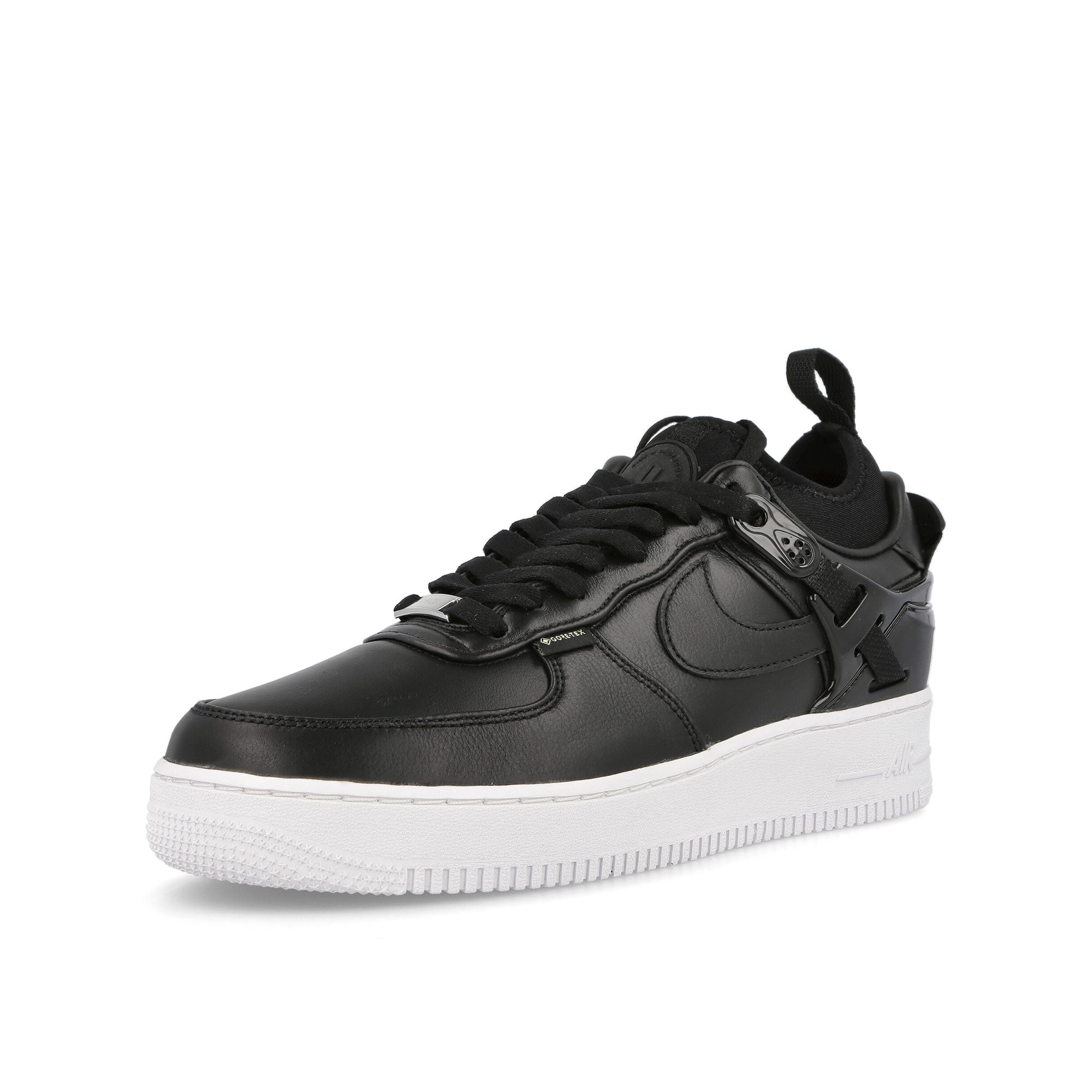 Nike Undercover x Nike Air Force 1 Low SP Black-Black - White - Black Sneakers Close Up | Overkill