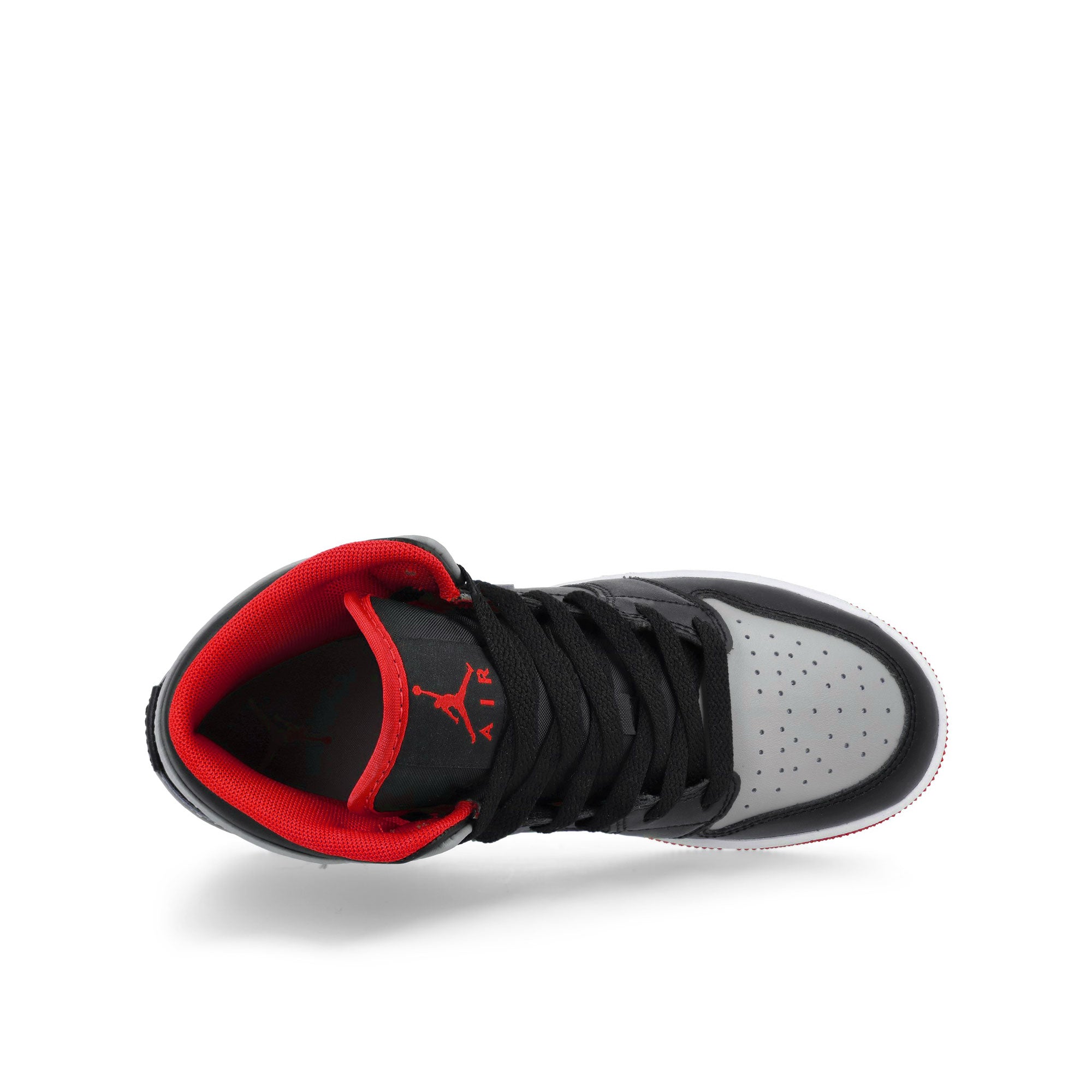 Jordan Air Jordan 1 Mid GS Black-Cement Grey - Fire Red - White Mid Top Sneakers Detailfoto | Overkill