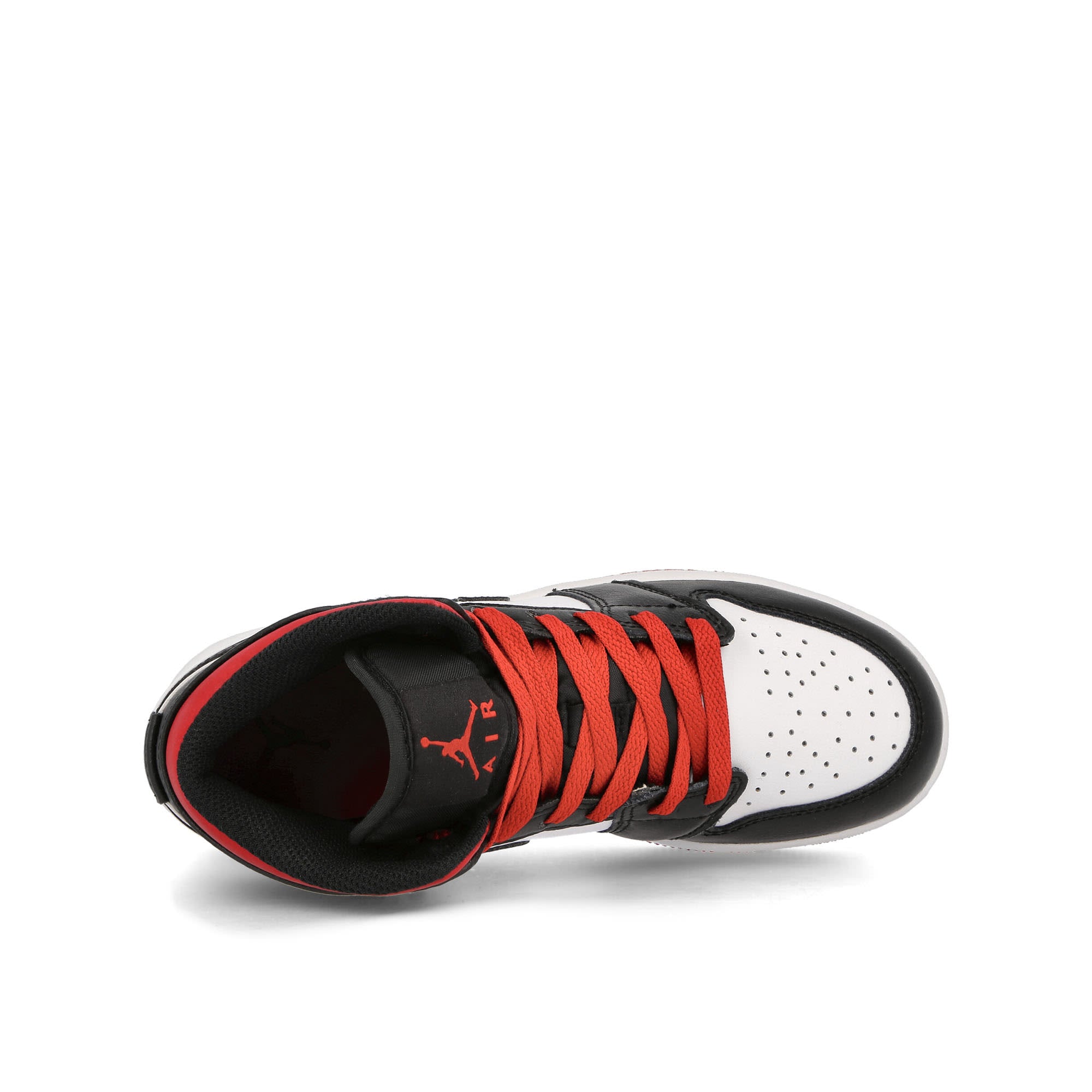 Jordan Air Jordan 1 Mid GS White-Gym Red-Black Mid Top Sneakers Detailfoto | Overkill