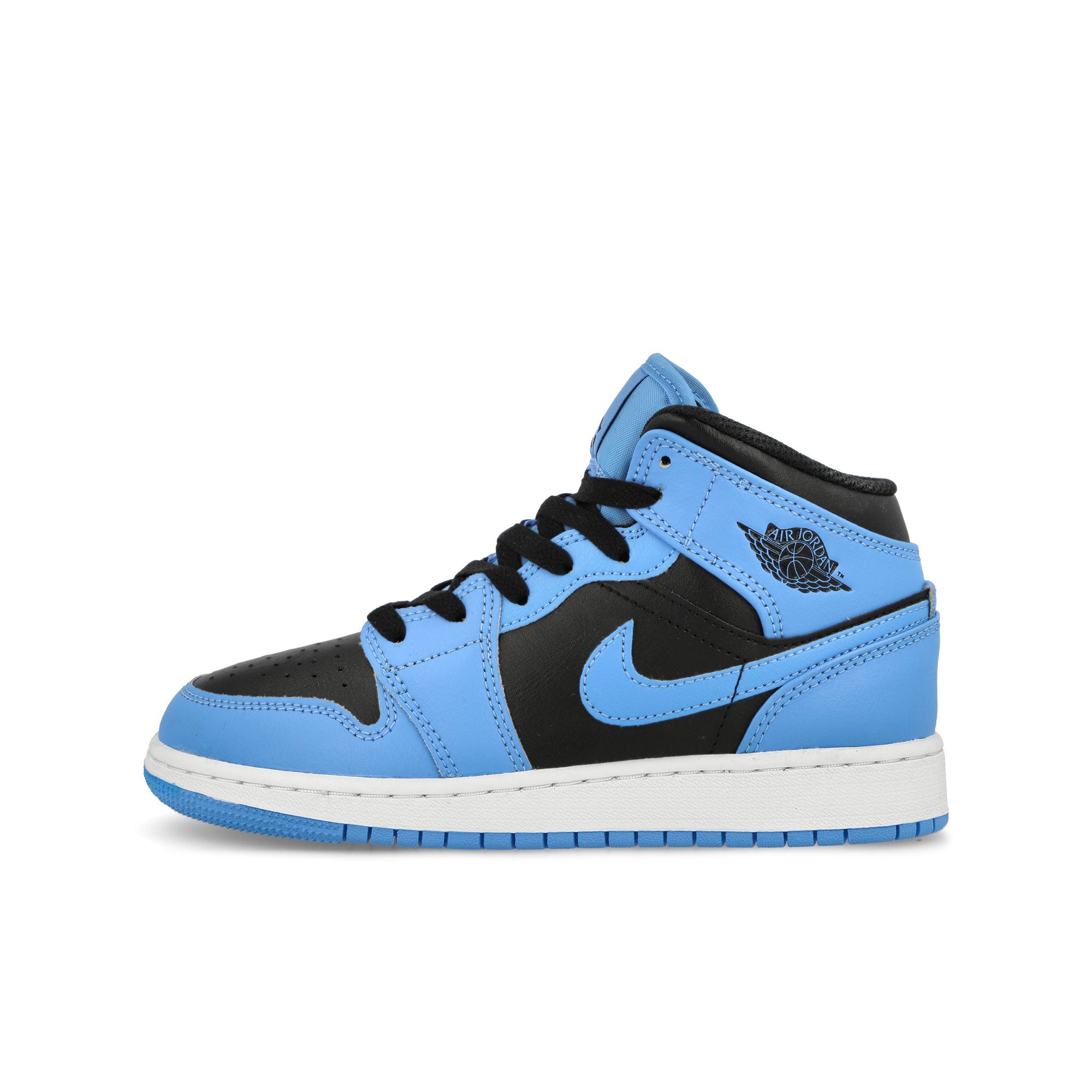 Jordan Air jordan 1 Mid GS University Blue-Black - White Mid Top Sneakers DQ8423 401 | Overkill