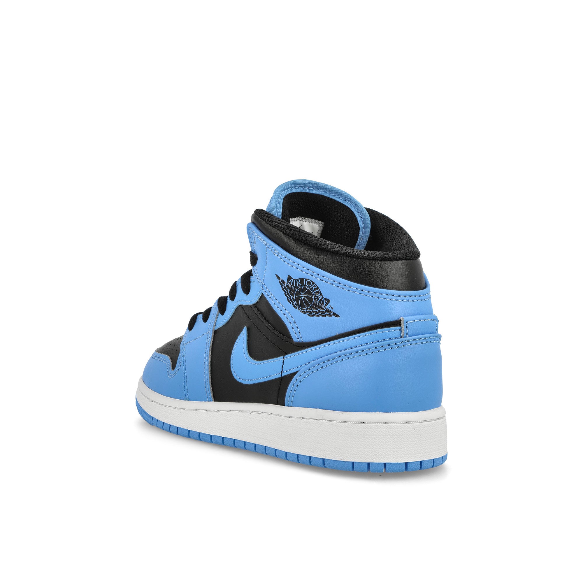 Jordan Air jordan 1 Mid GS University Blue-Black - White Mid Top Sneakers Material | Overkill