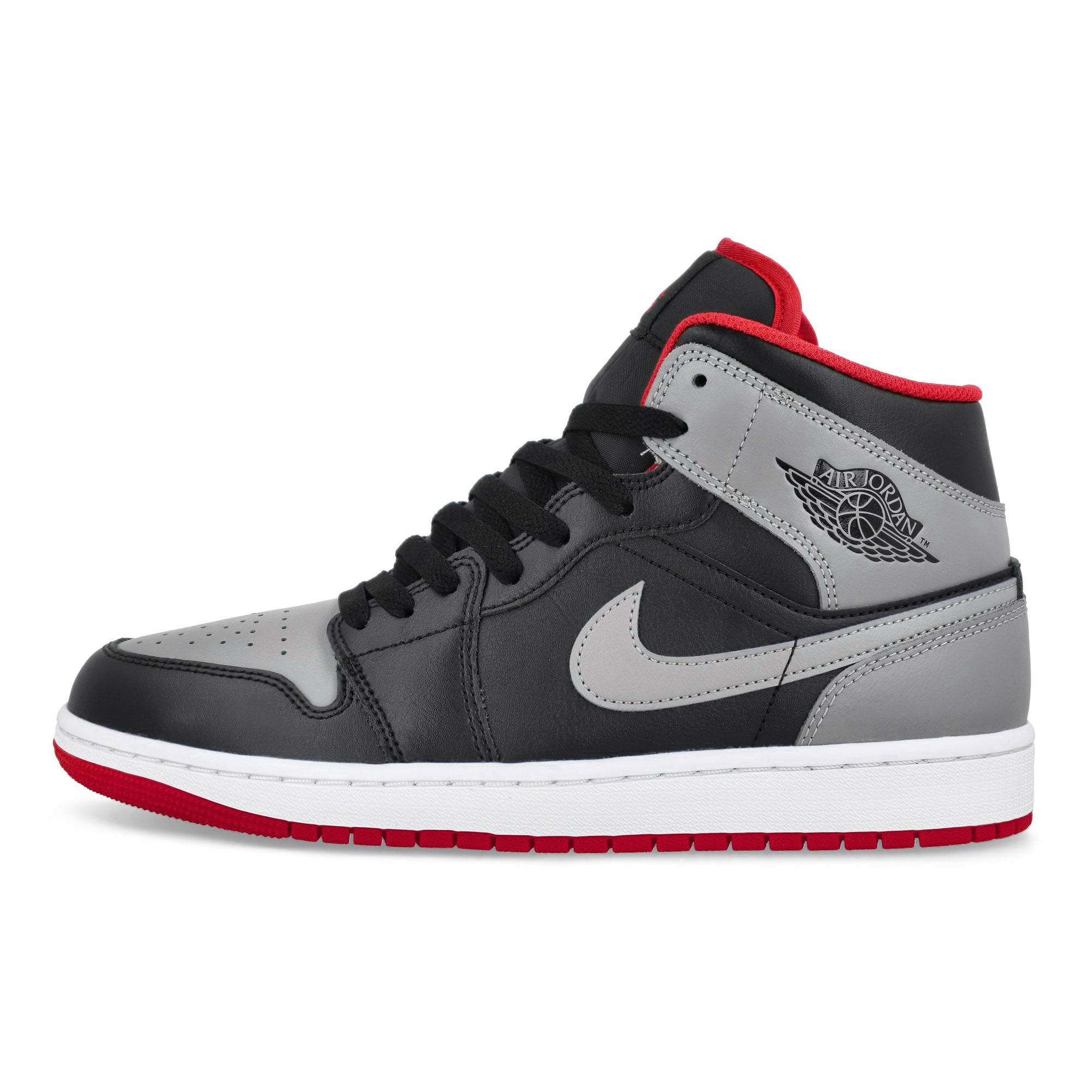 Jordan Air Jordan 1 Mid Black / Cement Grey - Fire Red - White Mid Top Sneakers DQ8426 006 | Overkill