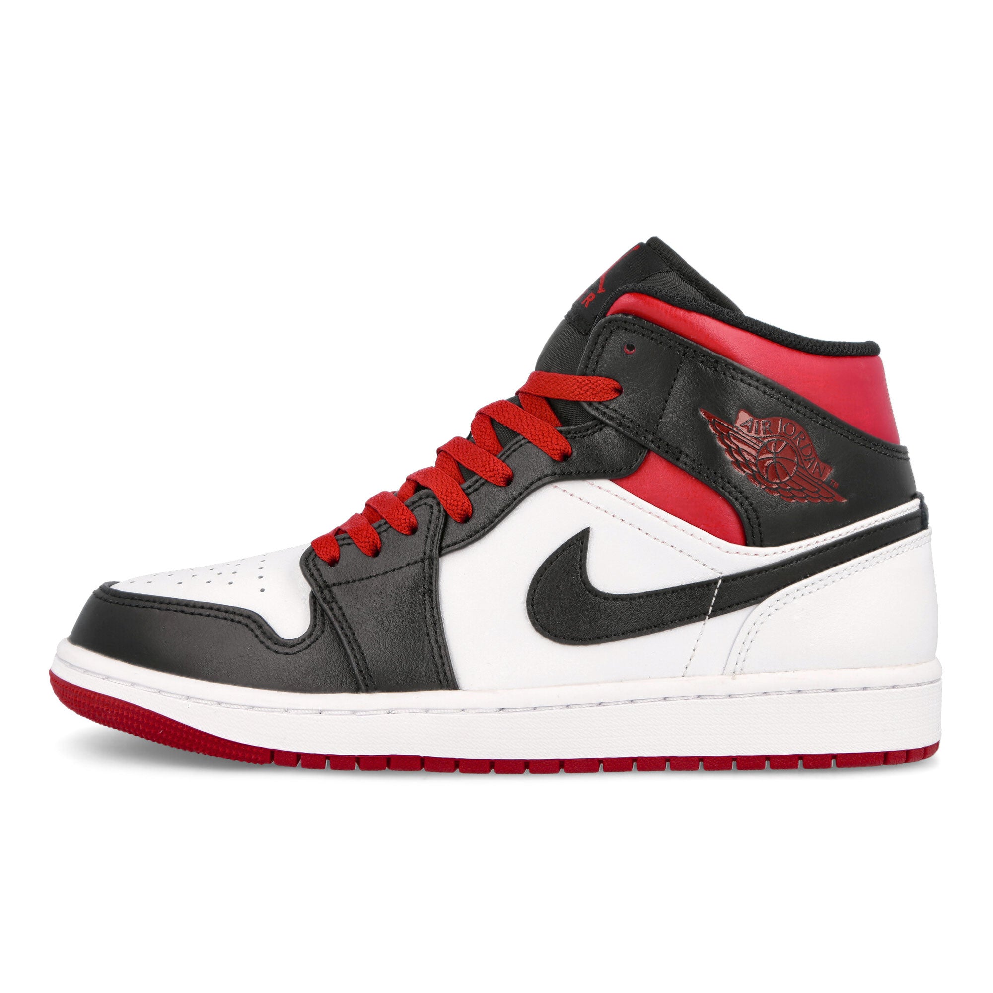 Jordan Air Jordan 1 Mid White-Gym Red-Black Mid Top Sneakers DQ8426 106 | Overkill