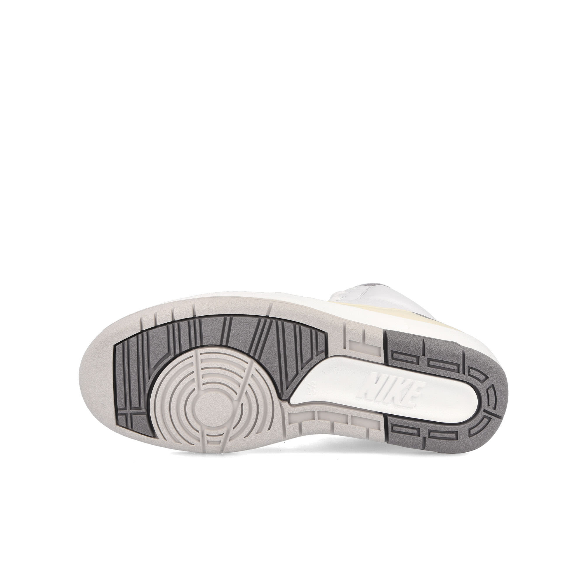 Jordan Air Jordan 2 Retro GS White-Cement Grey - Sail - Black High Top Sneakers Detail View 1 | Overkill