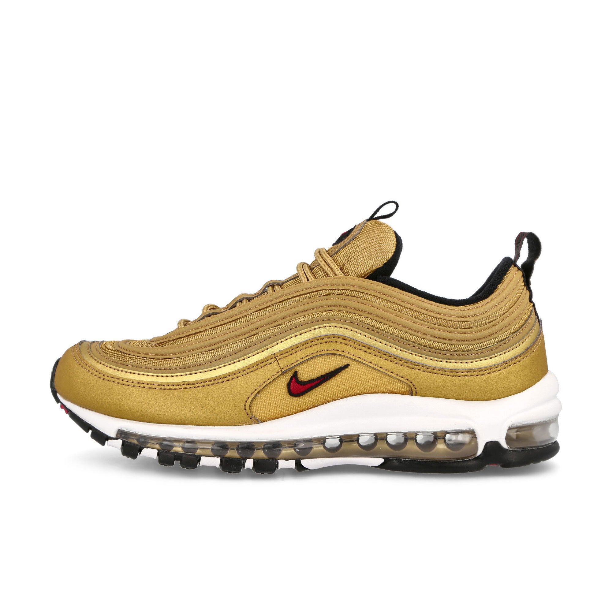 Nike Wmns Air Max 97 OG Metallic Gold-Varsity Red Sneakers DQ9131 700 | Overkill