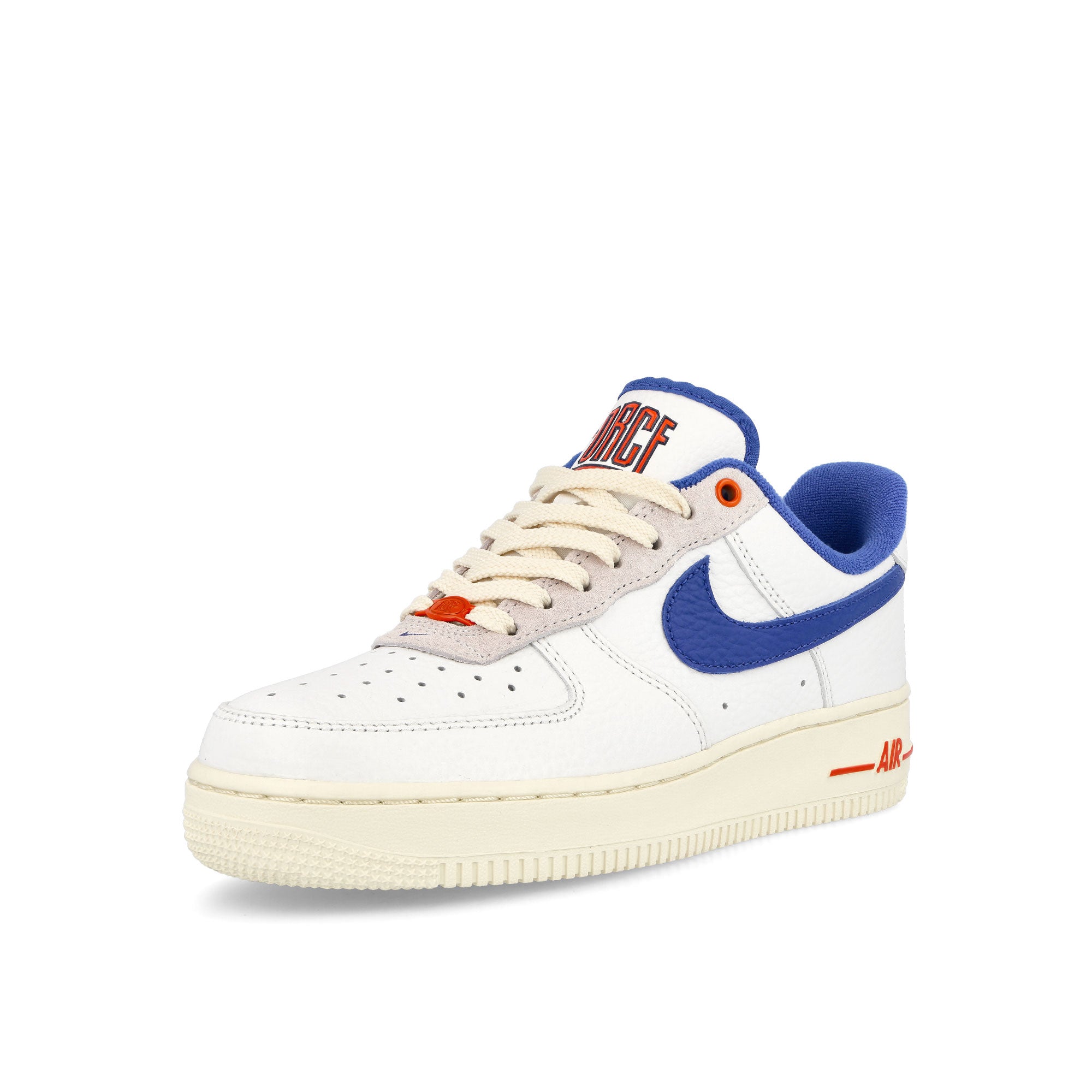 Nike Wmns Air Force 1 07 LX Summit White-Hyper Royal Low Top Sneakers Close Up | Overkill