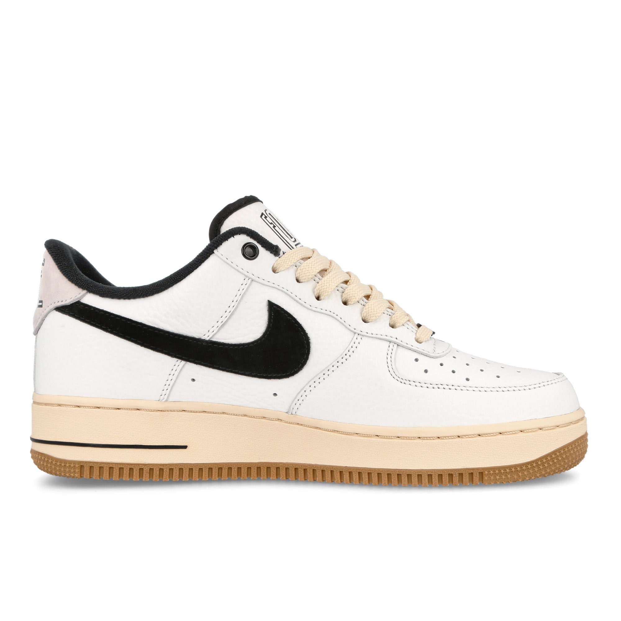 Nike Wmns Air Force 1 07 LX Summit White-Black - Muslin Low Top Sneakers Silhouette | Overkill