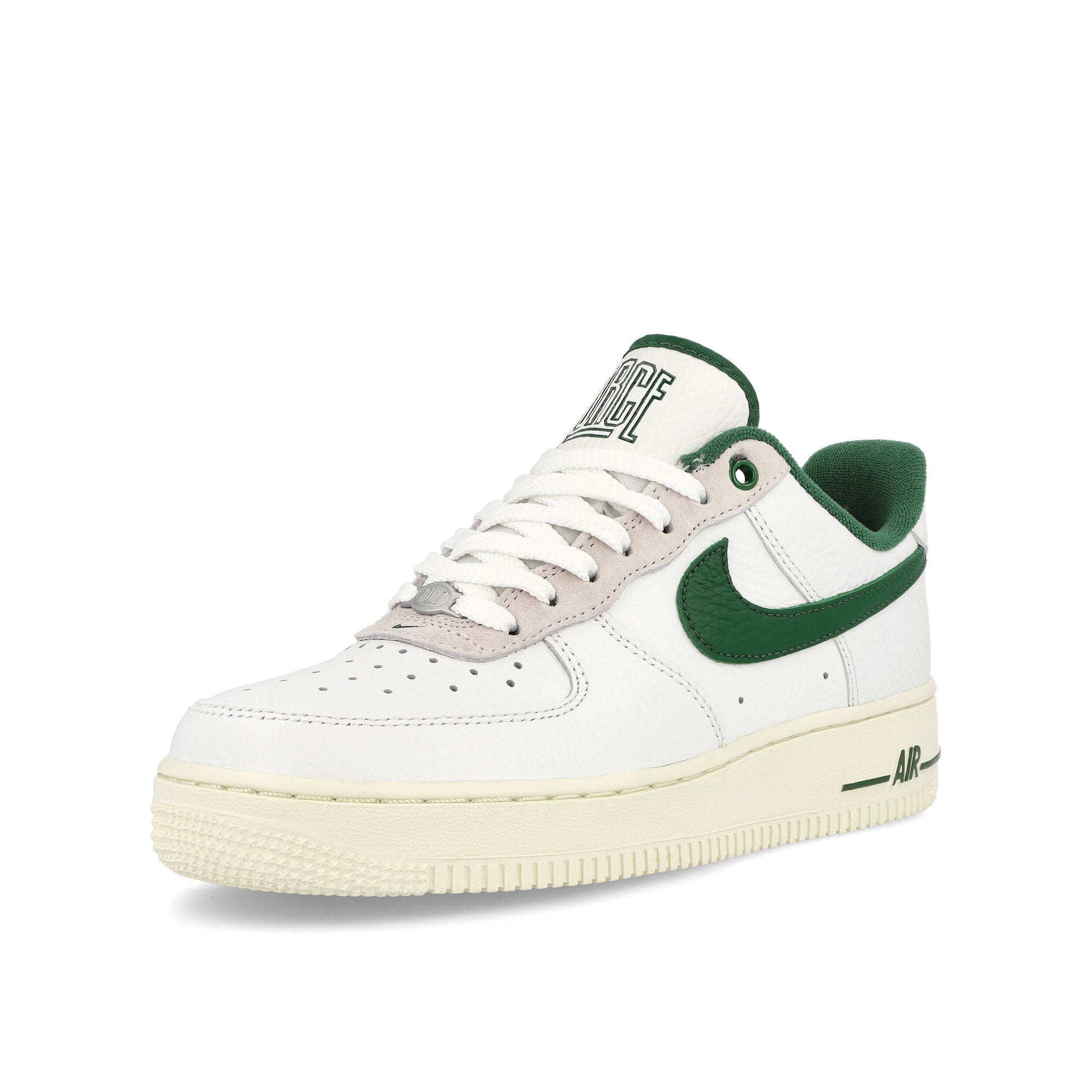 Nike Wmns Air Force 1 07 LX Summit White-Gorge Green - White Sneakers Close Up | Overkill
