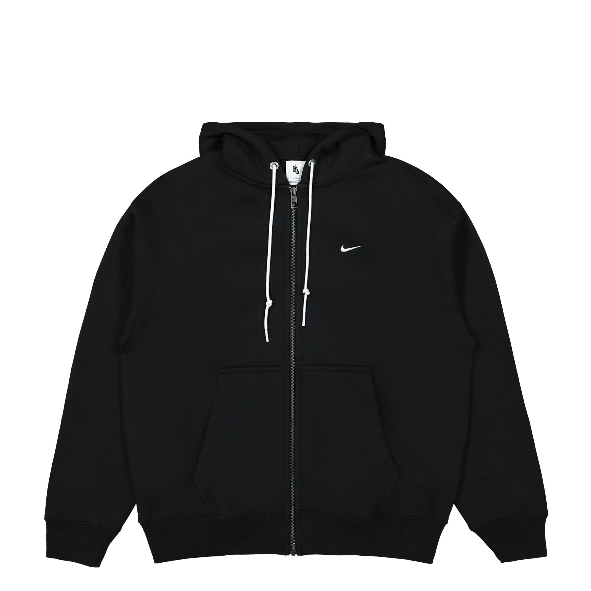 Nike Solo Swoosh Full-Zip Hoodie Black / White Hoodies DR0403 010 | Overkill