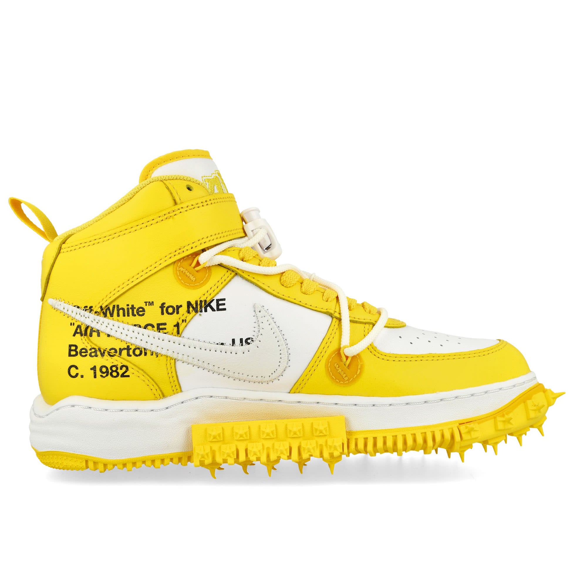 Nike Air Force 1 Mid White / White - Varsity Maize Mid Top Sneakers Silhouette | Overkill