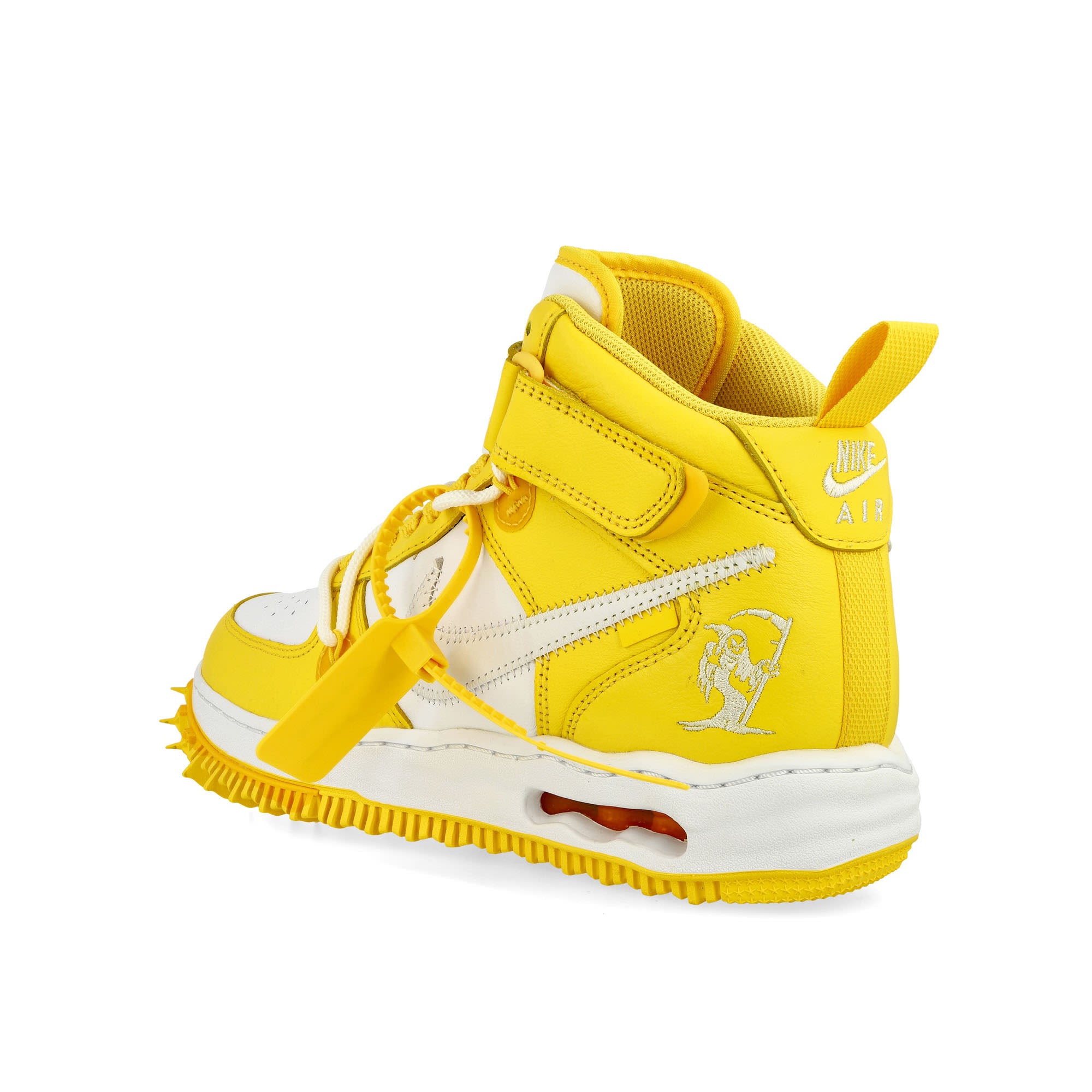 Nike Air Force 1 Mid White / White - Varsity Maize Mid Top Sneakers Material | Overkill