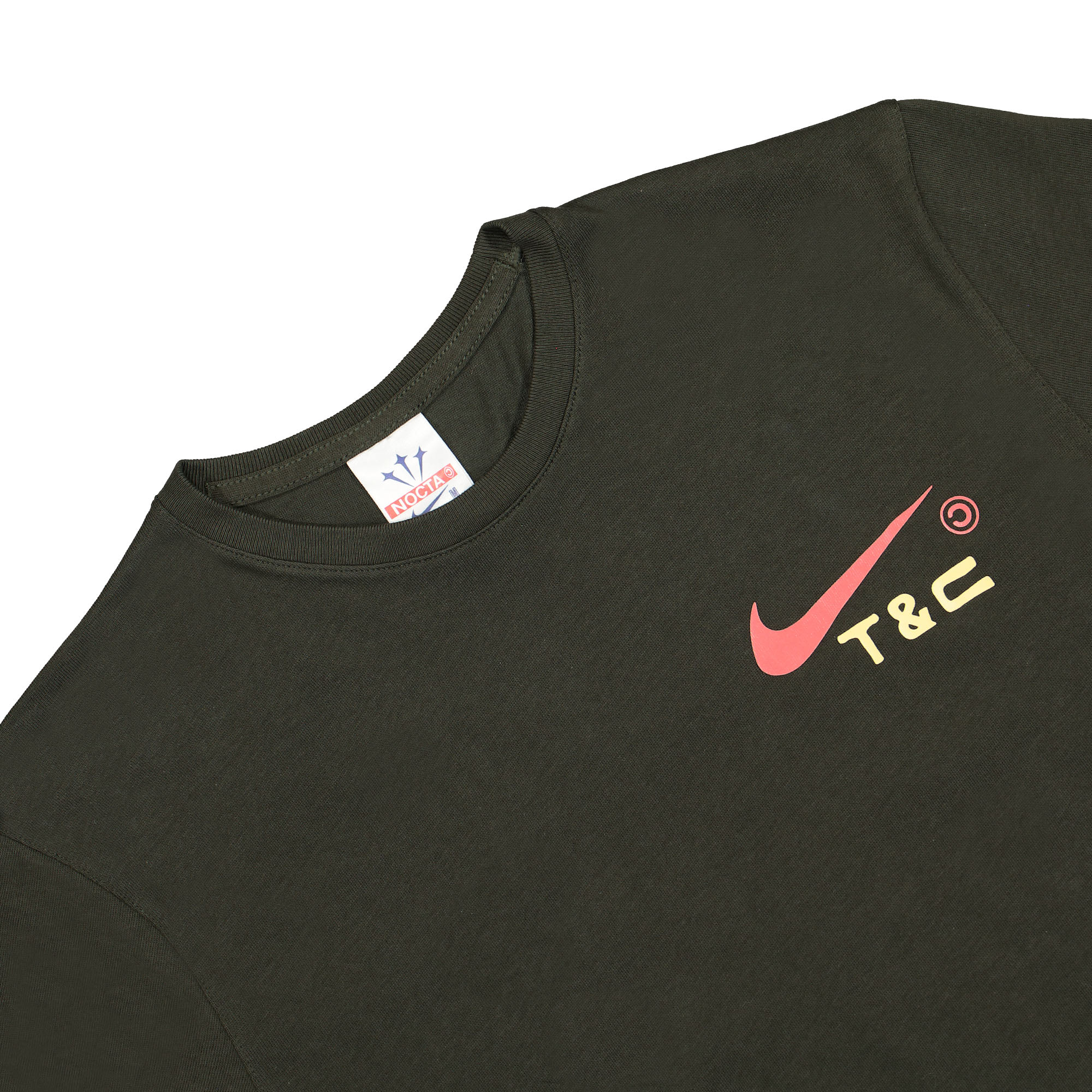 Nike NOCTA x Nike Souvenir Cactus Tee Sequoia T-Shirts Close-up | Overkill