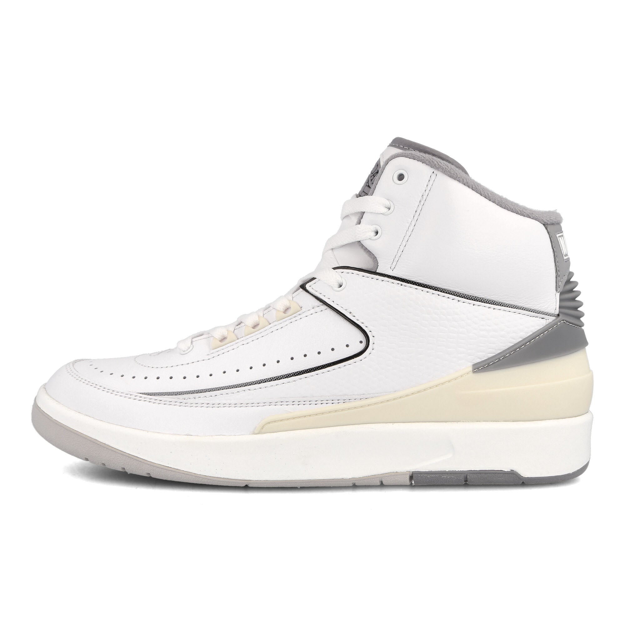 Jordan Air Jordan 2 Retro White-Cement Grey - Sail - Black High Top Sneakers DR8884 100 | Overkill