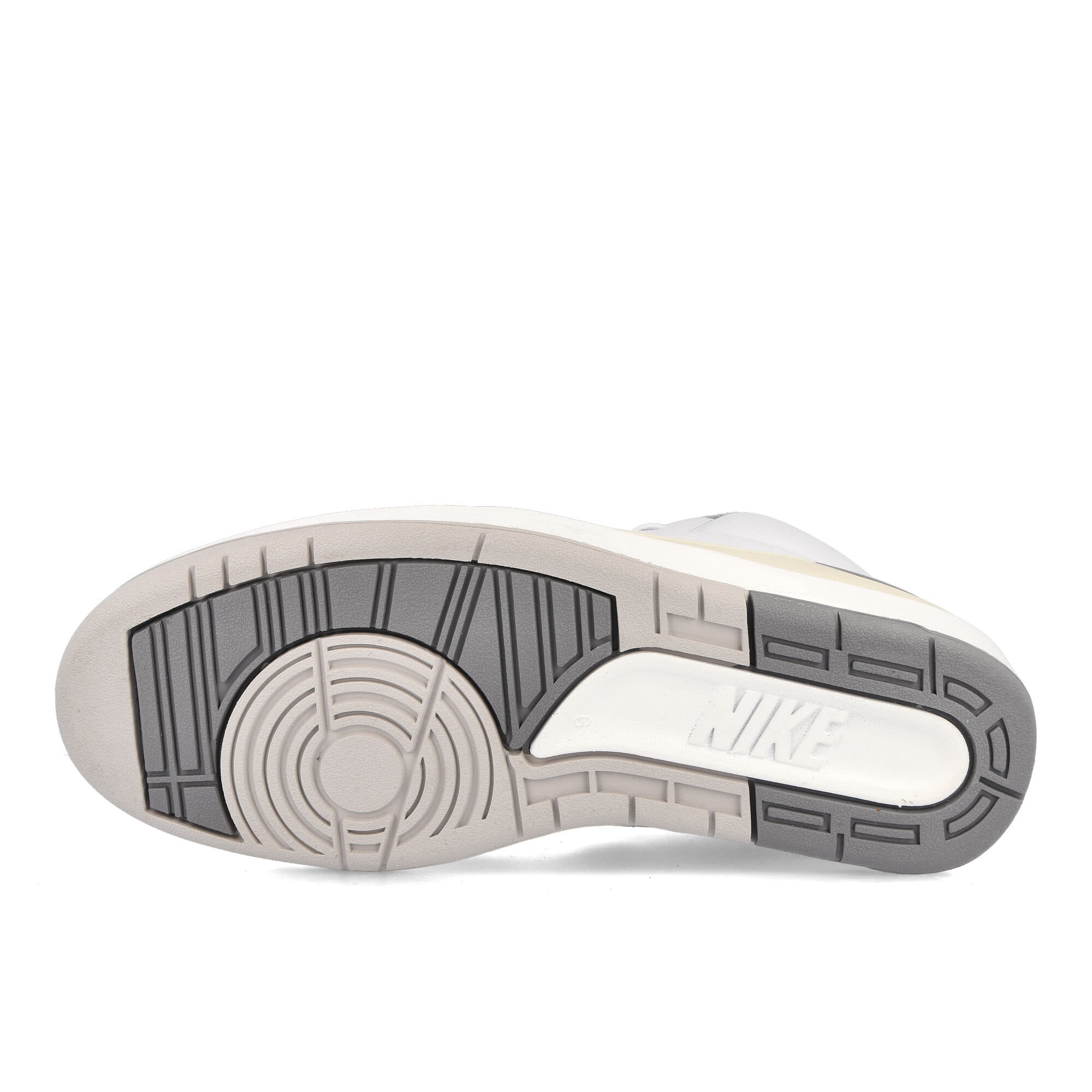 Jordan Air Jordan 2 Retro White-Cement Grey - Sail - Black High Top Sneakers Detail View 1 | Overkill