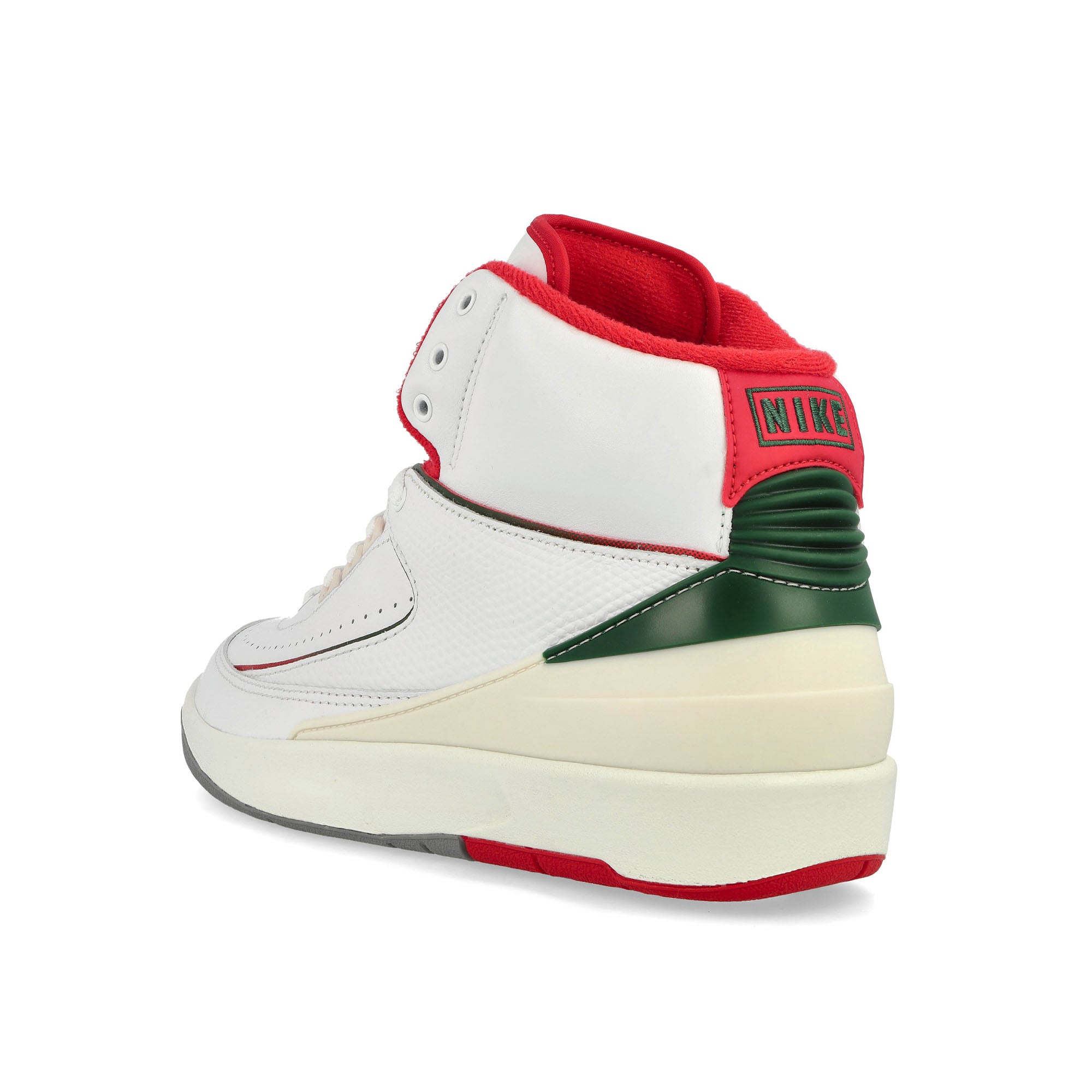 Jordan Air Jordan 2 Retro White / Fire Red - Fire - Sail High Top Sneakers Material | Overkill