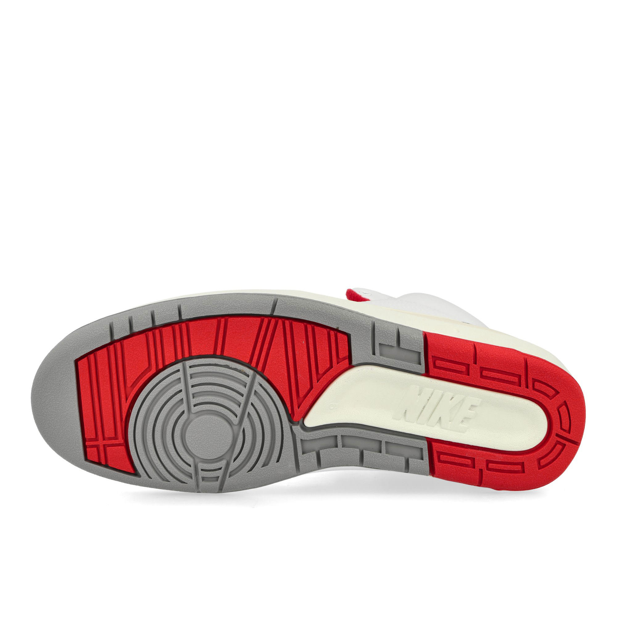 Jordan Air Jordan 2 Retro White / Fire Red - Fire - Sail High Top Sneakers Detail View 1 | Overkill