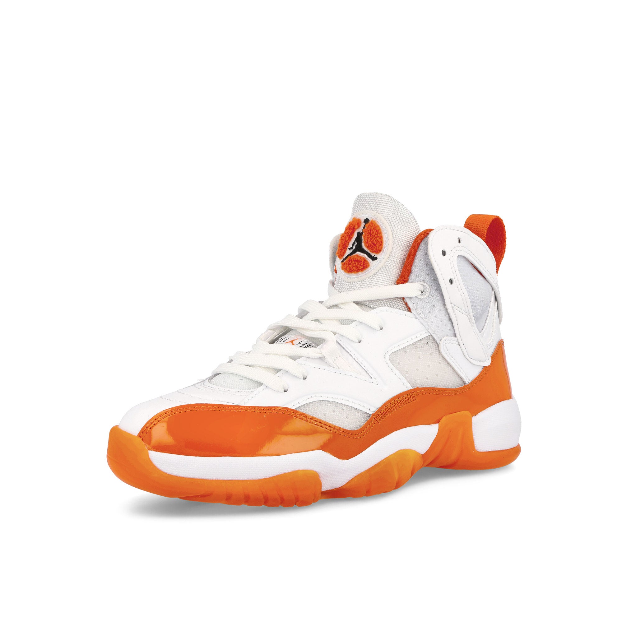 Jordan Wmns Jumpman Two Trey White-Starfish - Black Sneakers Close Up | Overkill