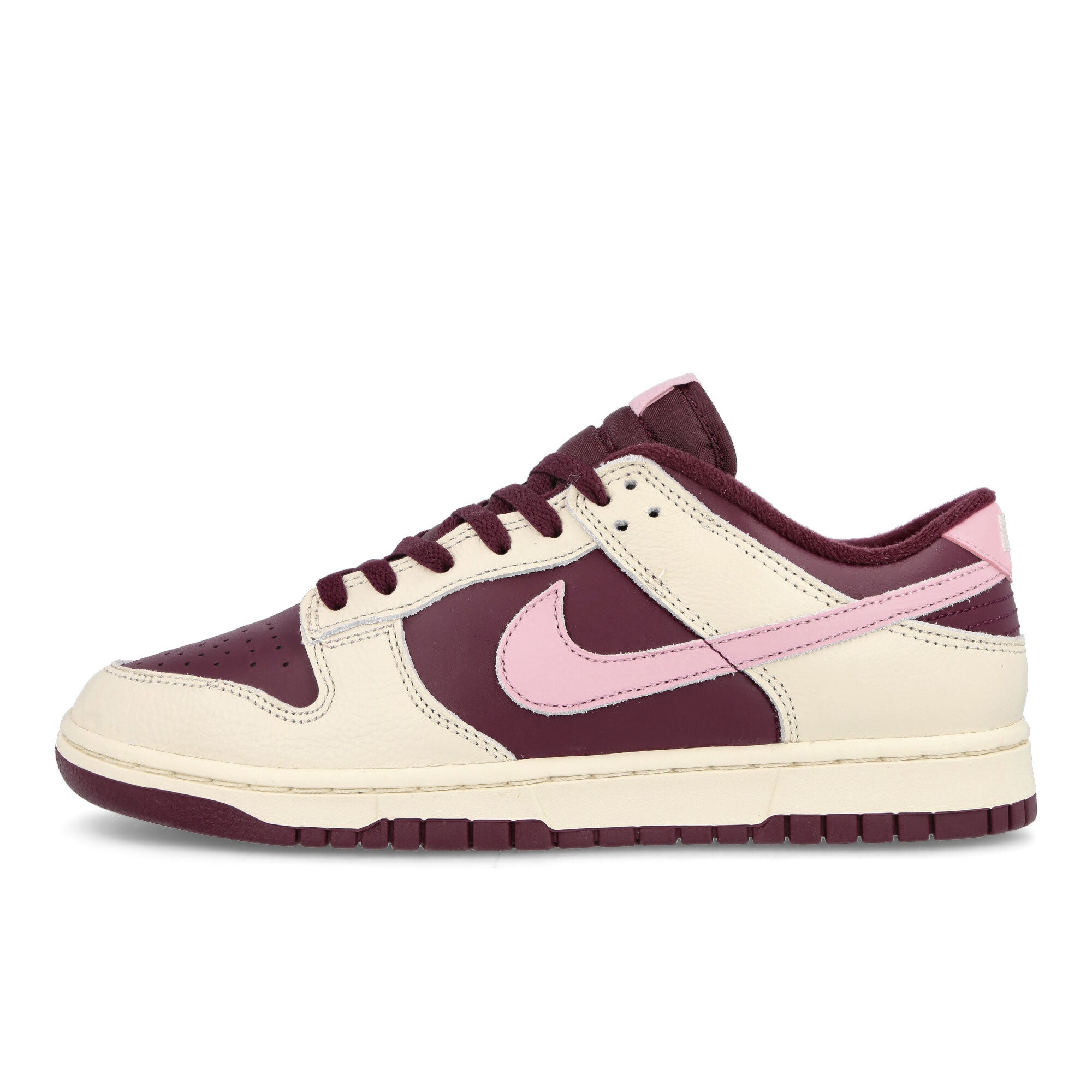 Nike Dunk Low Retro PRM Pale Ivory / Med Soft Pink - Night Maroon Low Top Sneakers DR9705 100 | Overkill