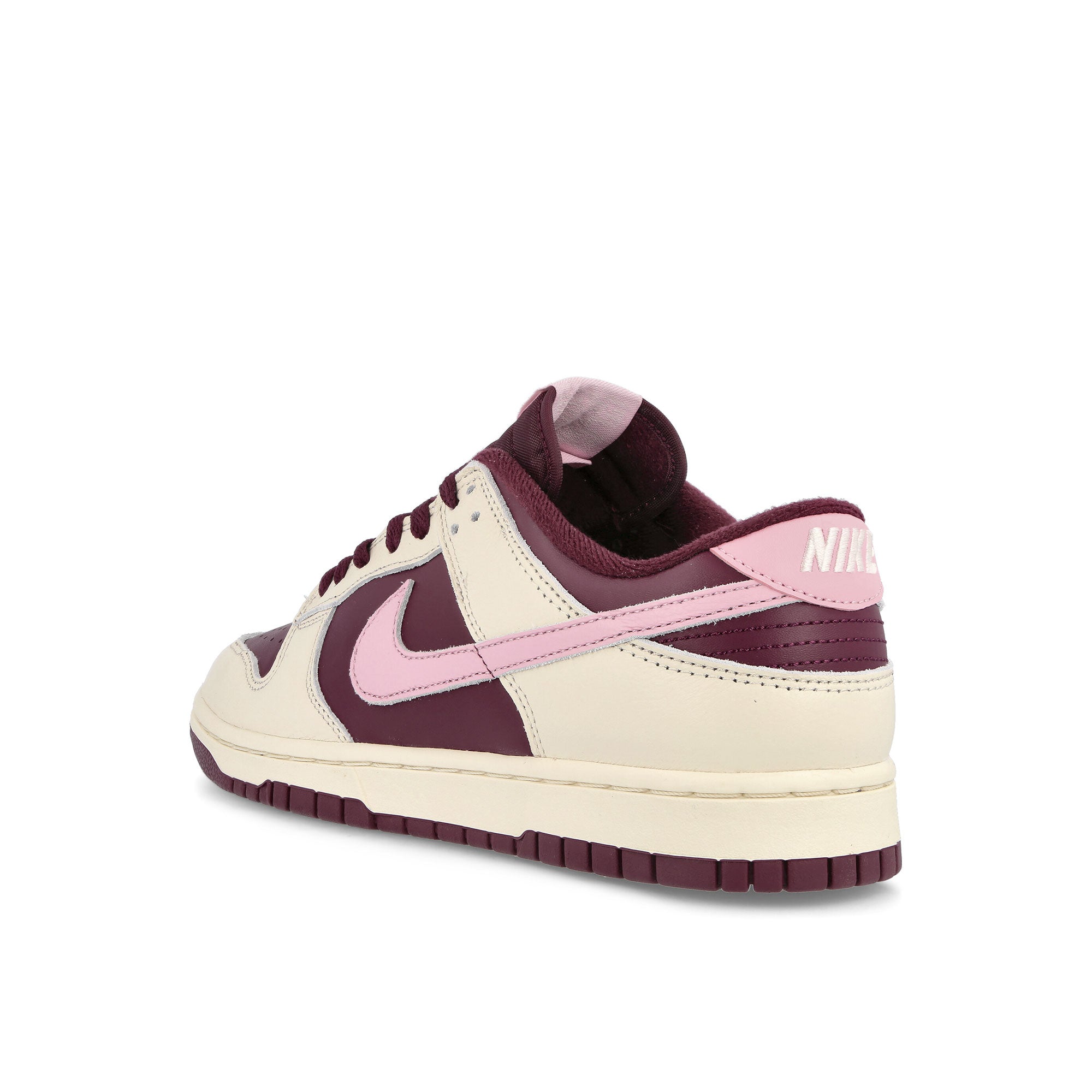 Nike Dunk Low Retro PRM Pale Ivory / Med Soft Pink - Night Maroon Low Top Sneakers Material | Overkill