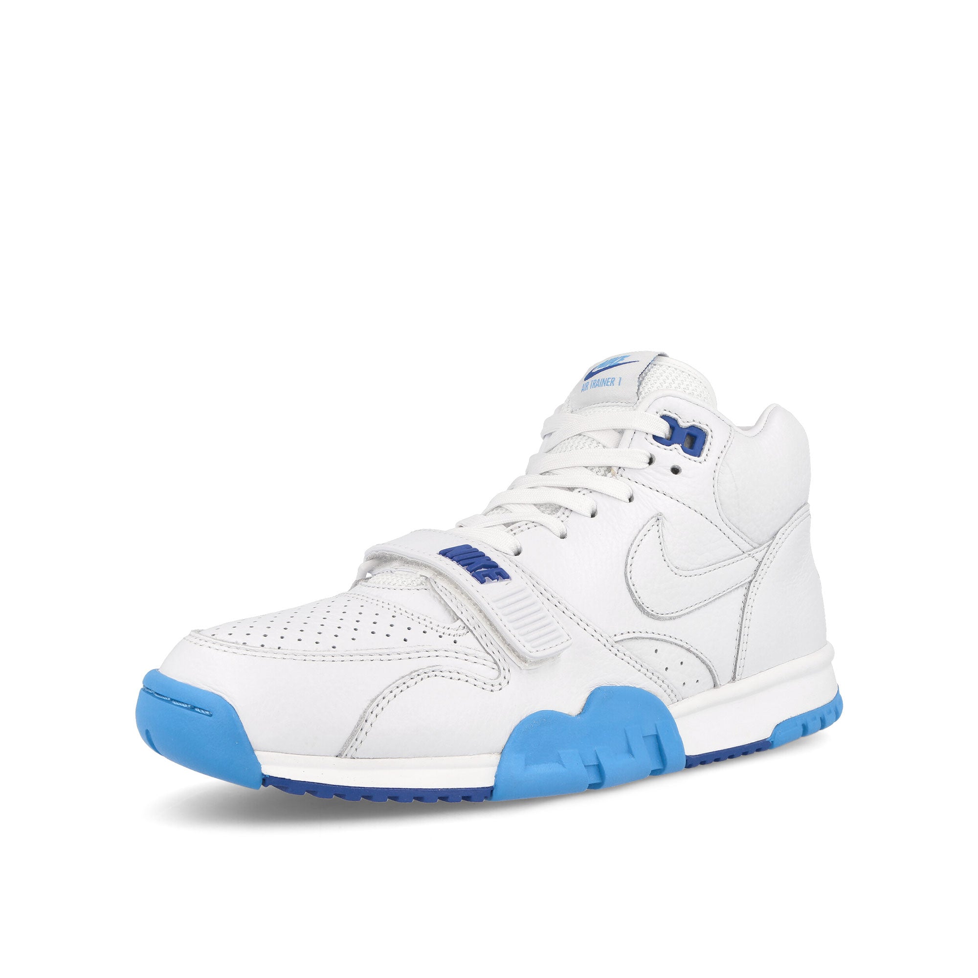 Nike air trainer 1 White / White - University Blue - Old Royal Sneakers Close Up | Overkill
