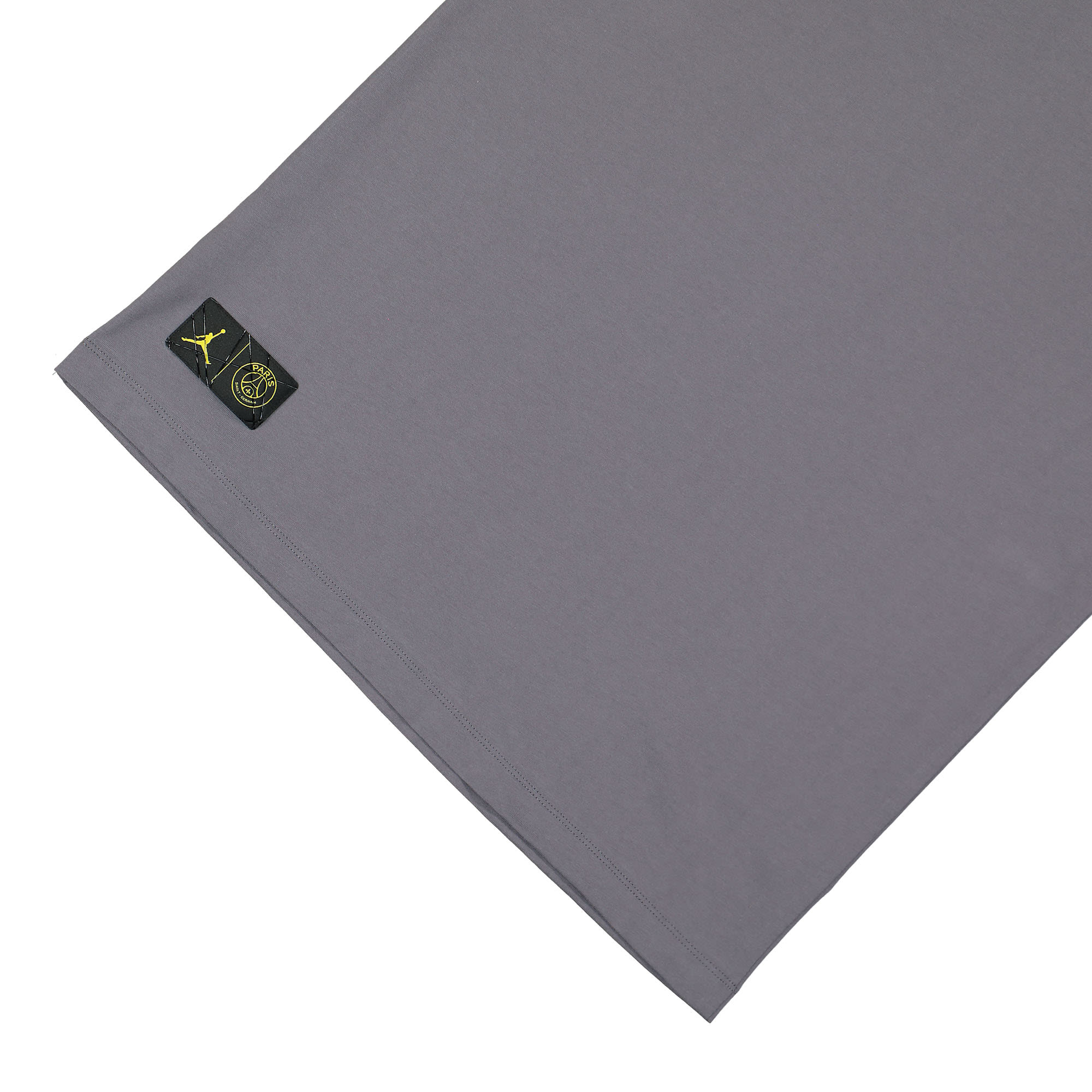 Jordan Paris Saint Germain x Air Jordan SS Tee Light Graphite/ Tour Yellow T-Shirts Detailfoto | Overkill