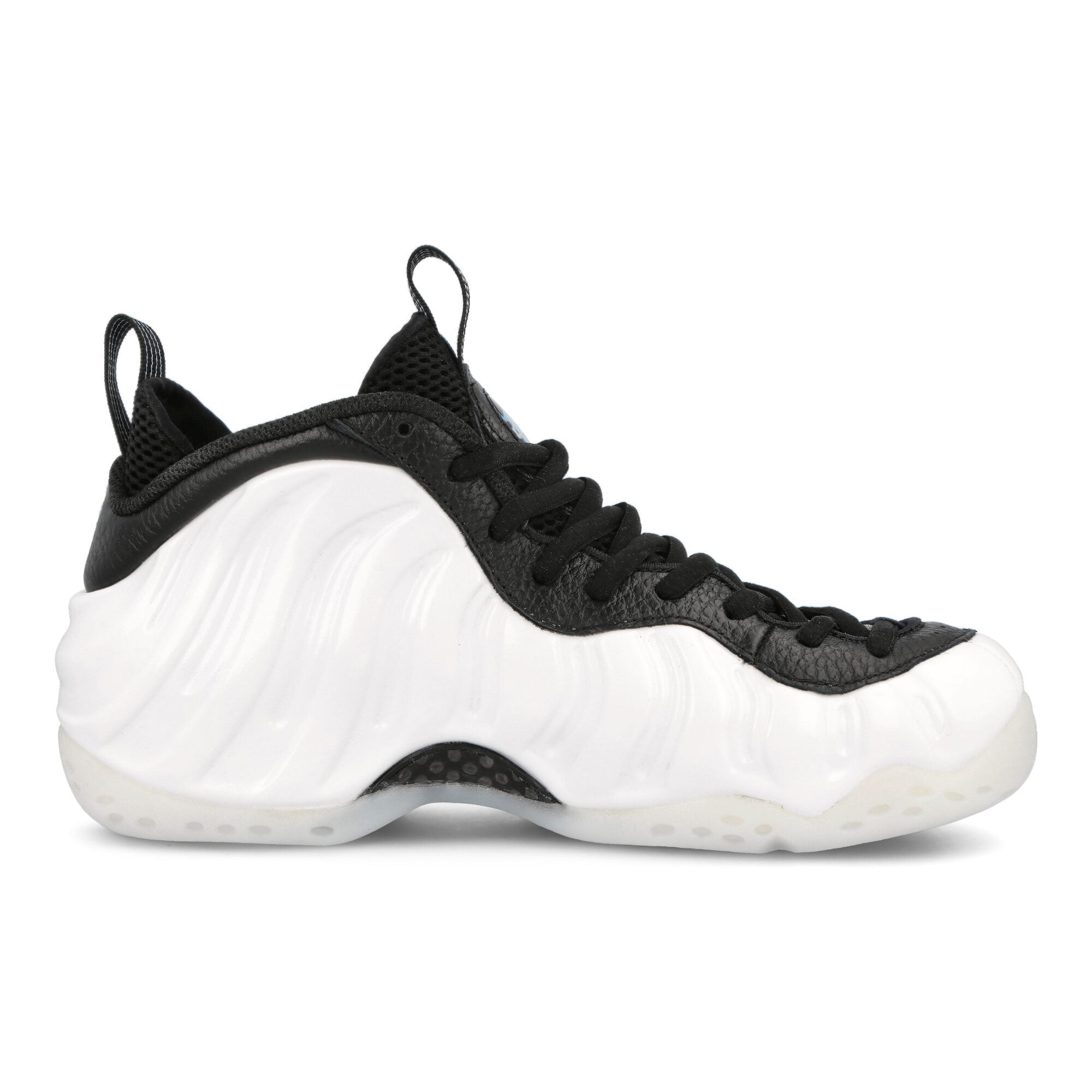 Nike Air Foamposite One White-Metallic Silver - Black High Top Sneakers Silhouette | Overkill