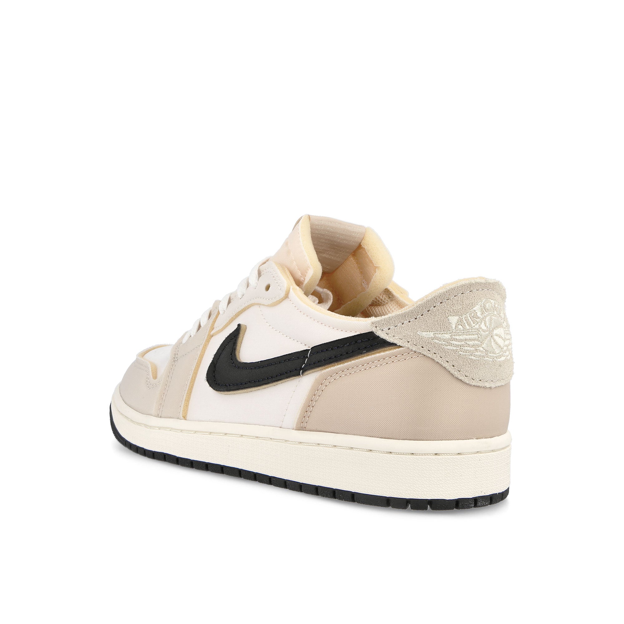 Jordan Air Jordan 1 Retro Low OG EX White / Coconut Milk / Light Orewood / Brown / Black Low Top Sneakers Material | Overkill
