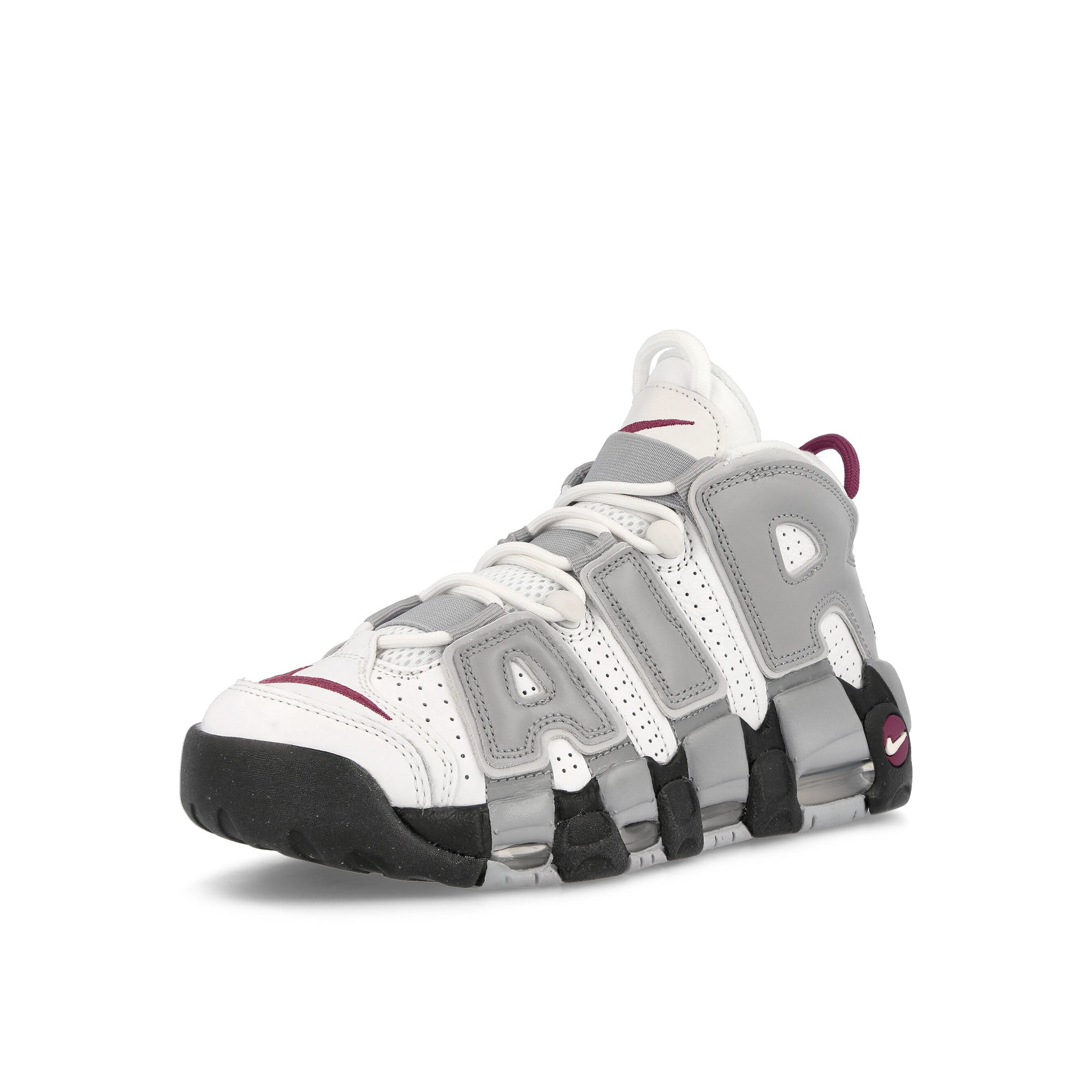 Nike W Air More Uptempo Summit White-Rosewood Sneakers Close Up | Overkill