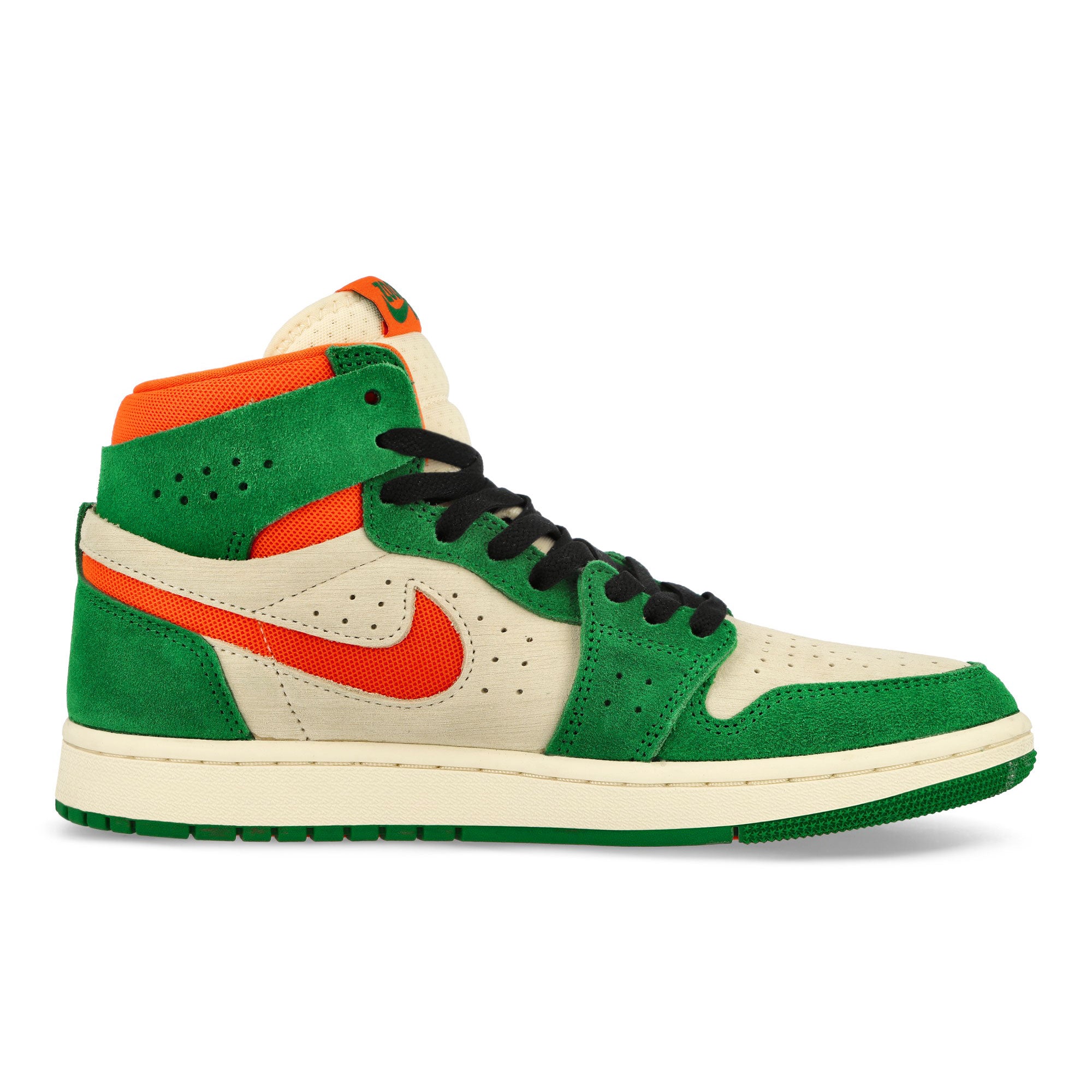 Jordan W Air Jordan 1 Zoom CMFT 2 Pine Green / Orange Blaze - Muslin Sneakers Silhouette | Overkill