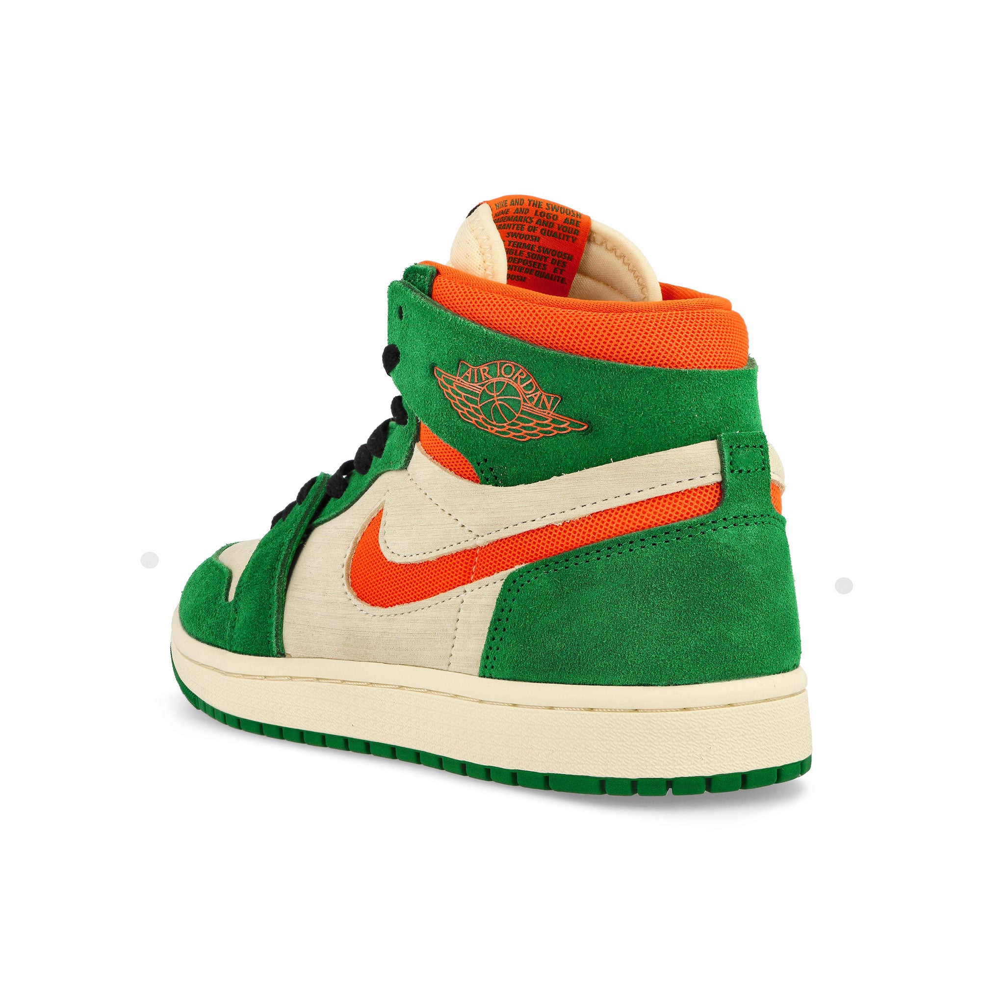 Jordan W Air Jordan 1 Zoom CMFT 2 Pine Green / Orange Blaze - Muslin Sneakers Material | Overkill