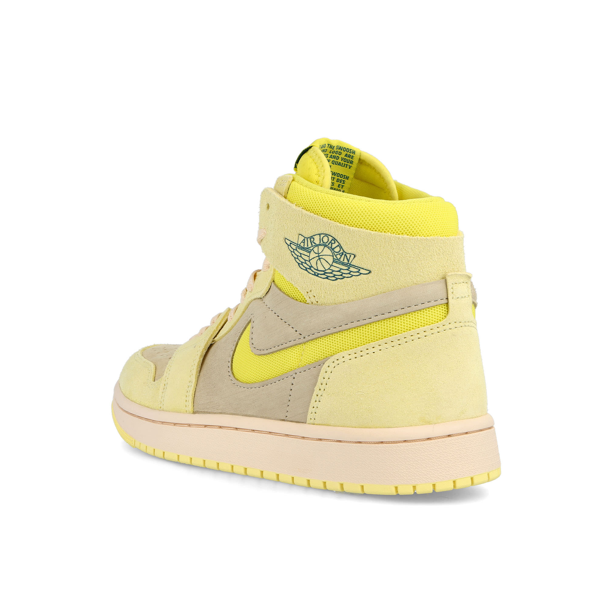 Jordan Wmns Air Jordan 1 Zoom CMFT 2 Citron Tint / Dynamic Yellow-Muslin Sneakers Material | Overkill