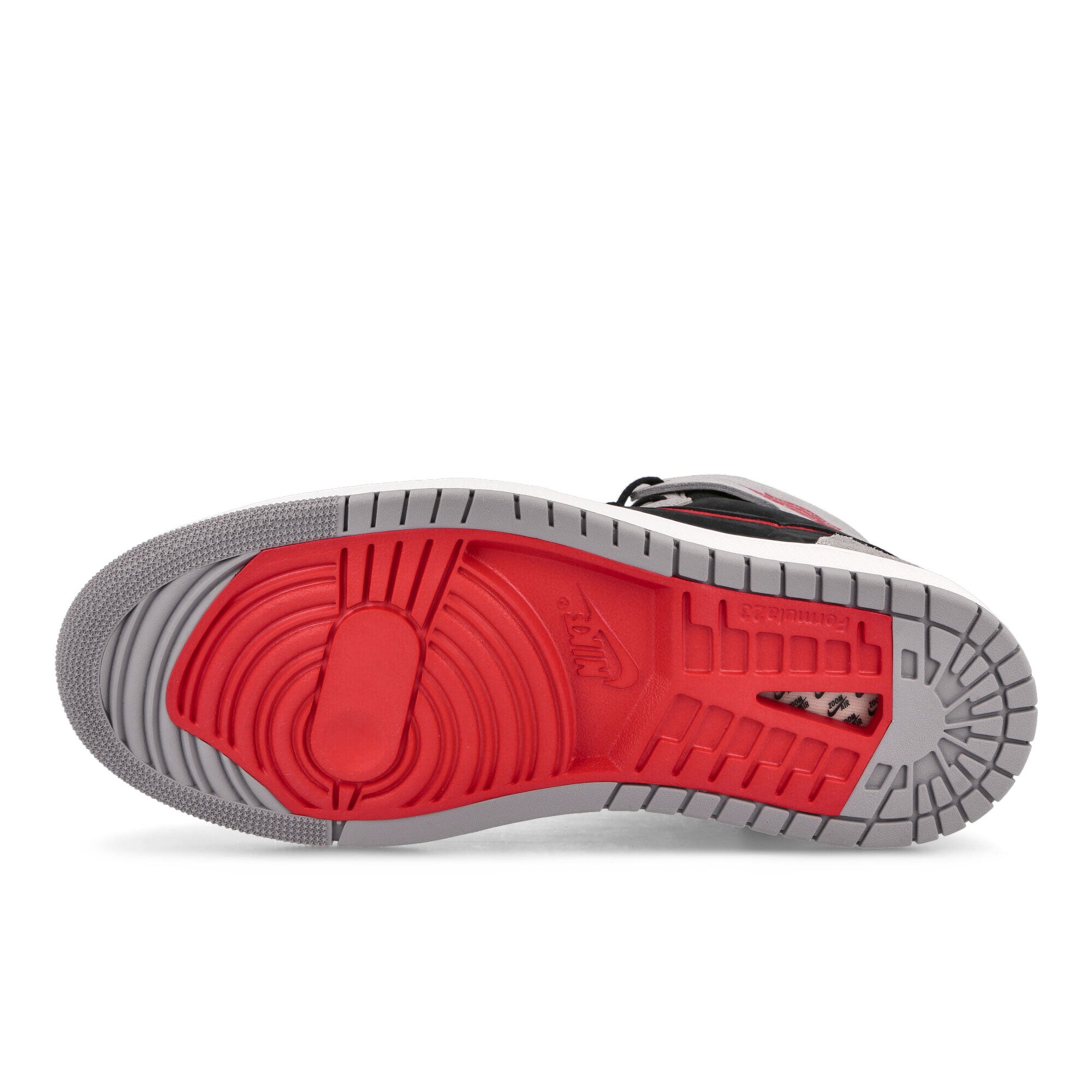 Jordan Air Jordan 1 Zoom Comfort Black-Fire Red - Cement Grey - White High Top Sneakers Detail View 1 | Overkill