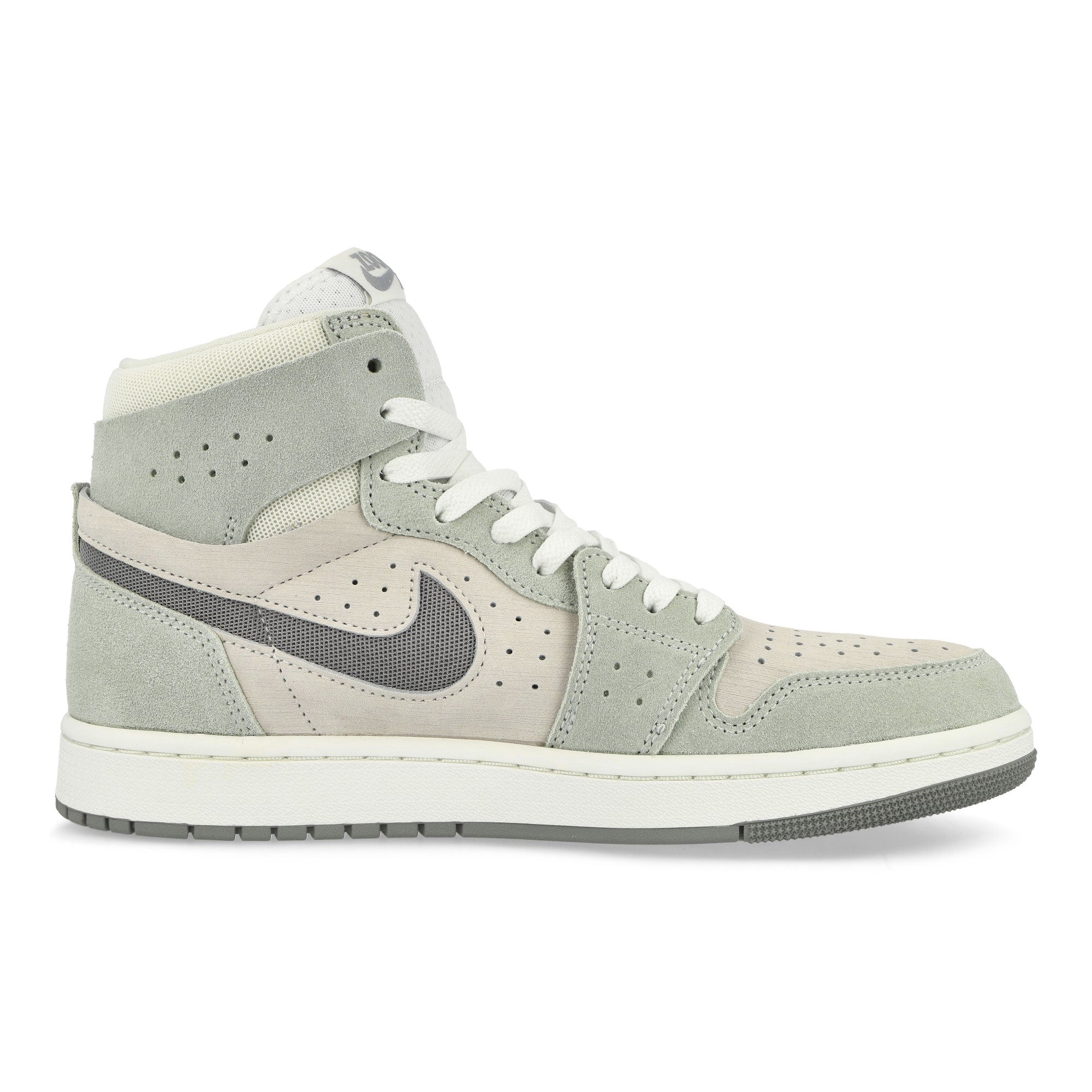 Jordan Air Jordan 1 Zoom CMFT 2 Summit White-Particle Grey - Light Silver High Top Sneakers Silhouette | Overkill