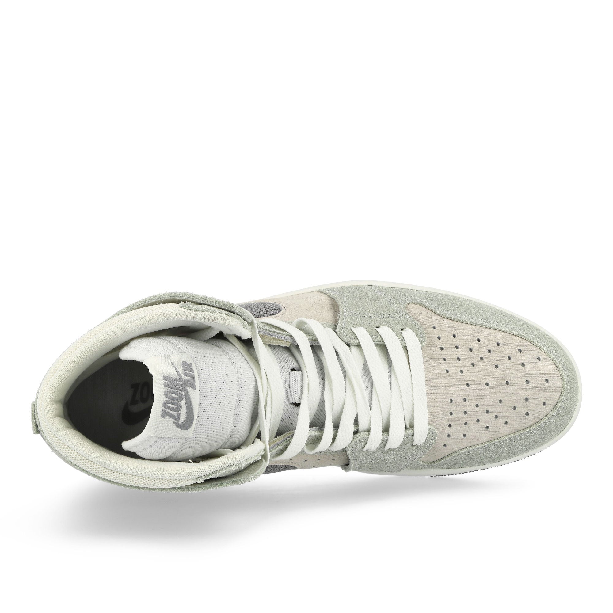 Jordan Air Jordan 1 Zoom CMFT 2 Summit White-Particle Grey - Light Silver High Top Sneakers Detailfoto | Overkill